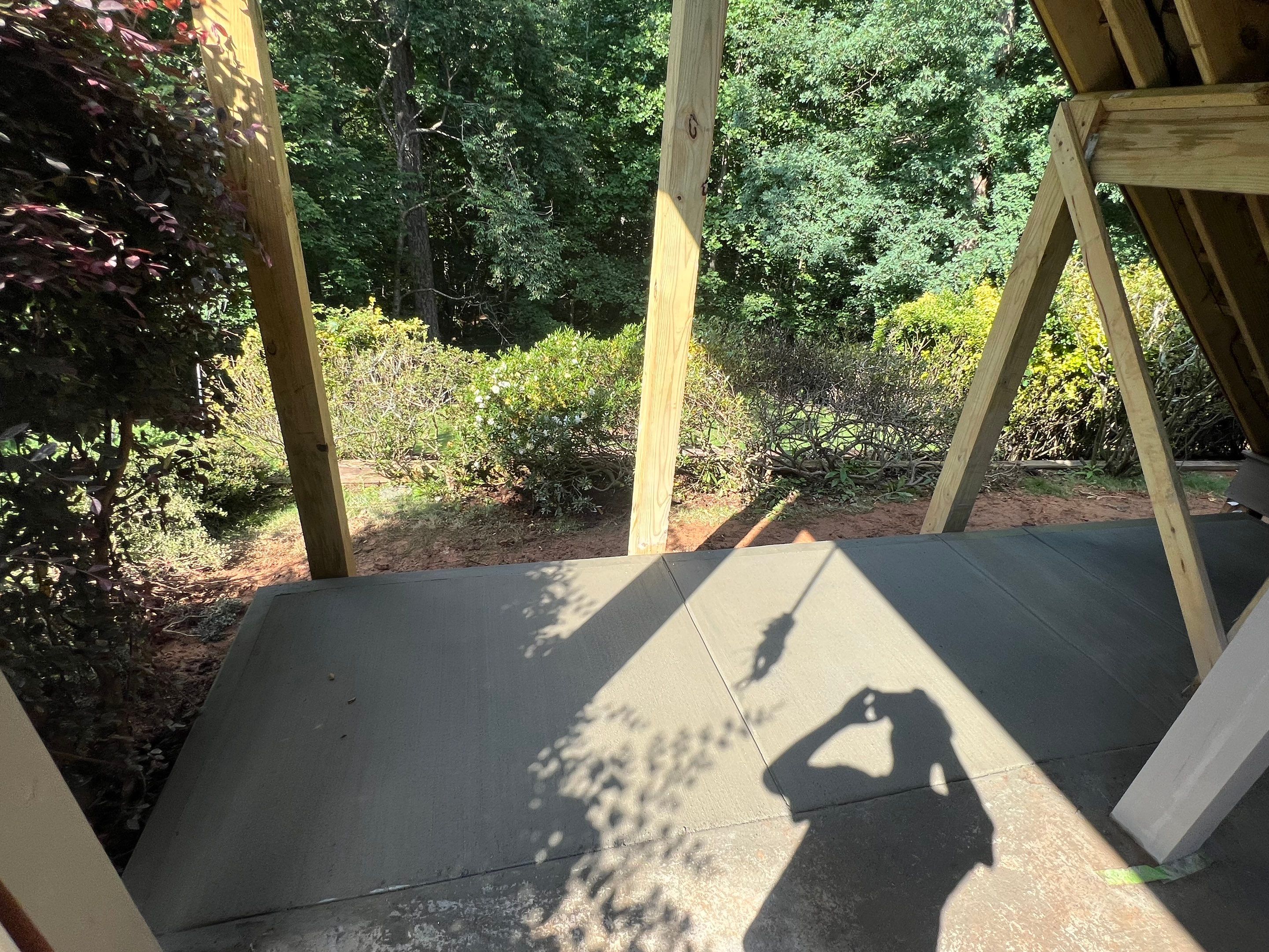 Elevated Composite Deck and Concrete Landing Installation in Kennesaw by Swift Home Renovations