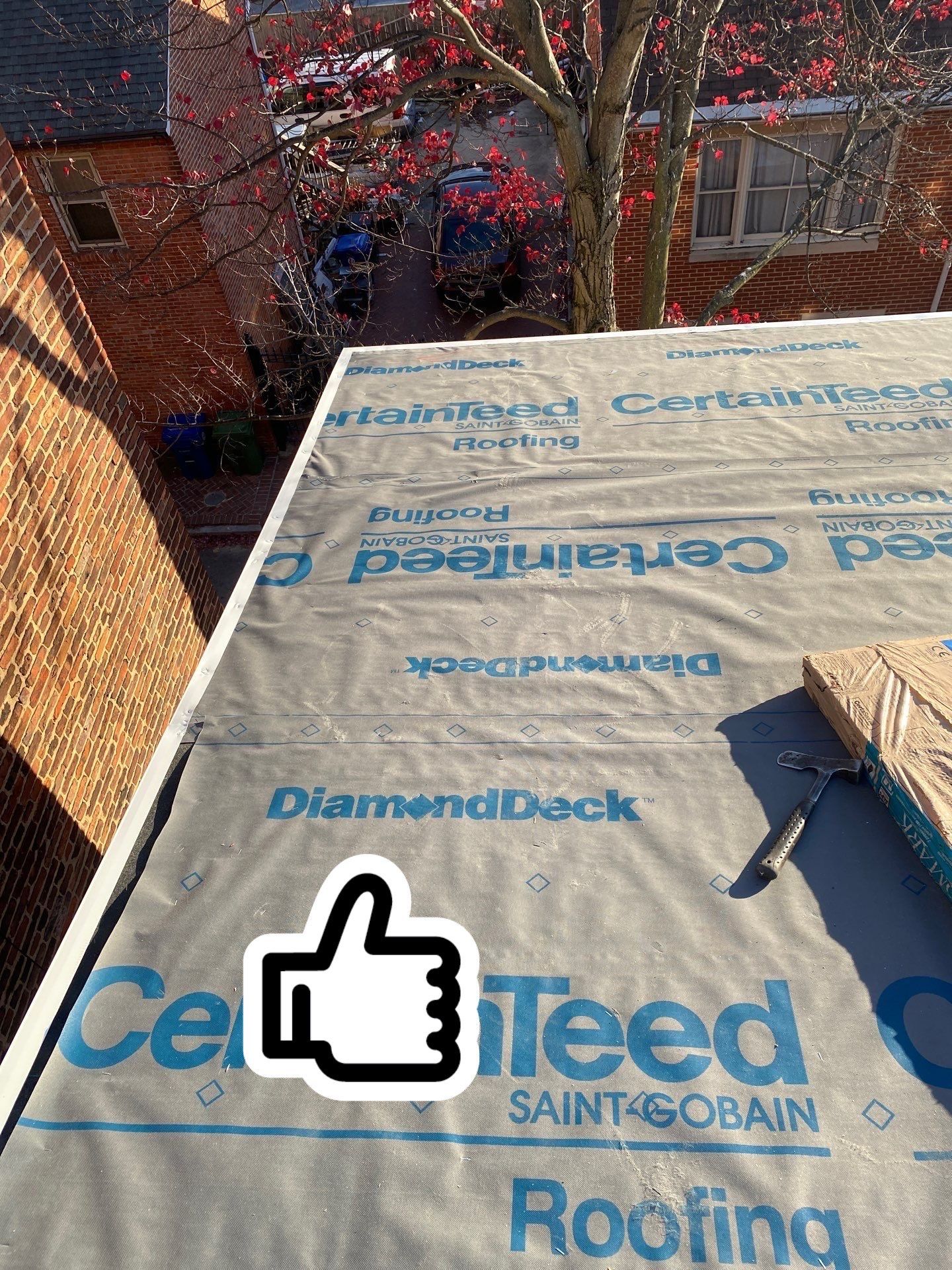 Residential Roofing Installation using Landmark Shingles by Alpha Design Services