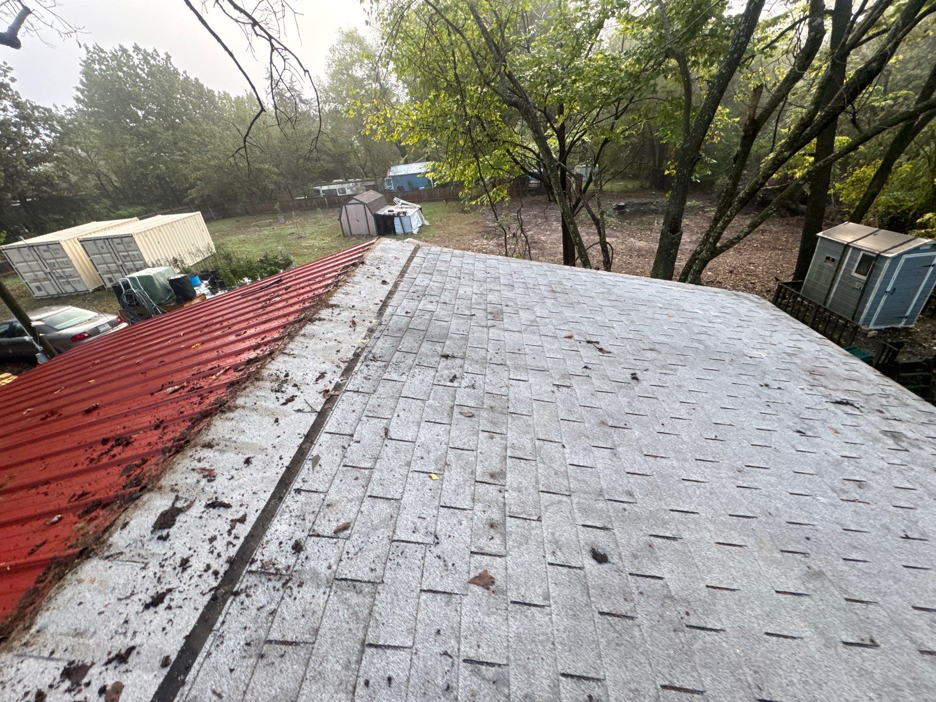 Residential Roofing Install - 26 Gauge G-Rib Metal - Color Red by Titan Commercial & Residential Roofing 