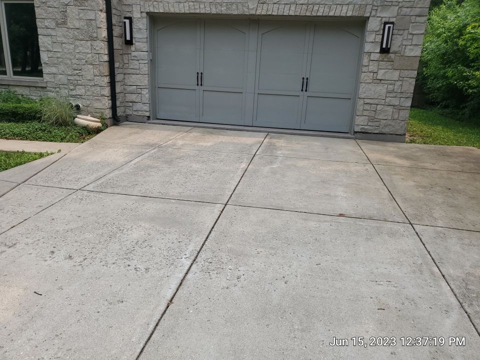 Highland Park, IL Bluestone, concrete,  Trex deck cleaning by Northern Power Washing LLC.