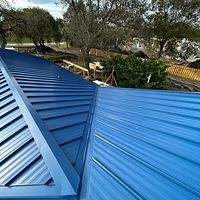24ga 1.5" Snap-Lock Regal Blue by Total Roofing System The Metal Roof Experts