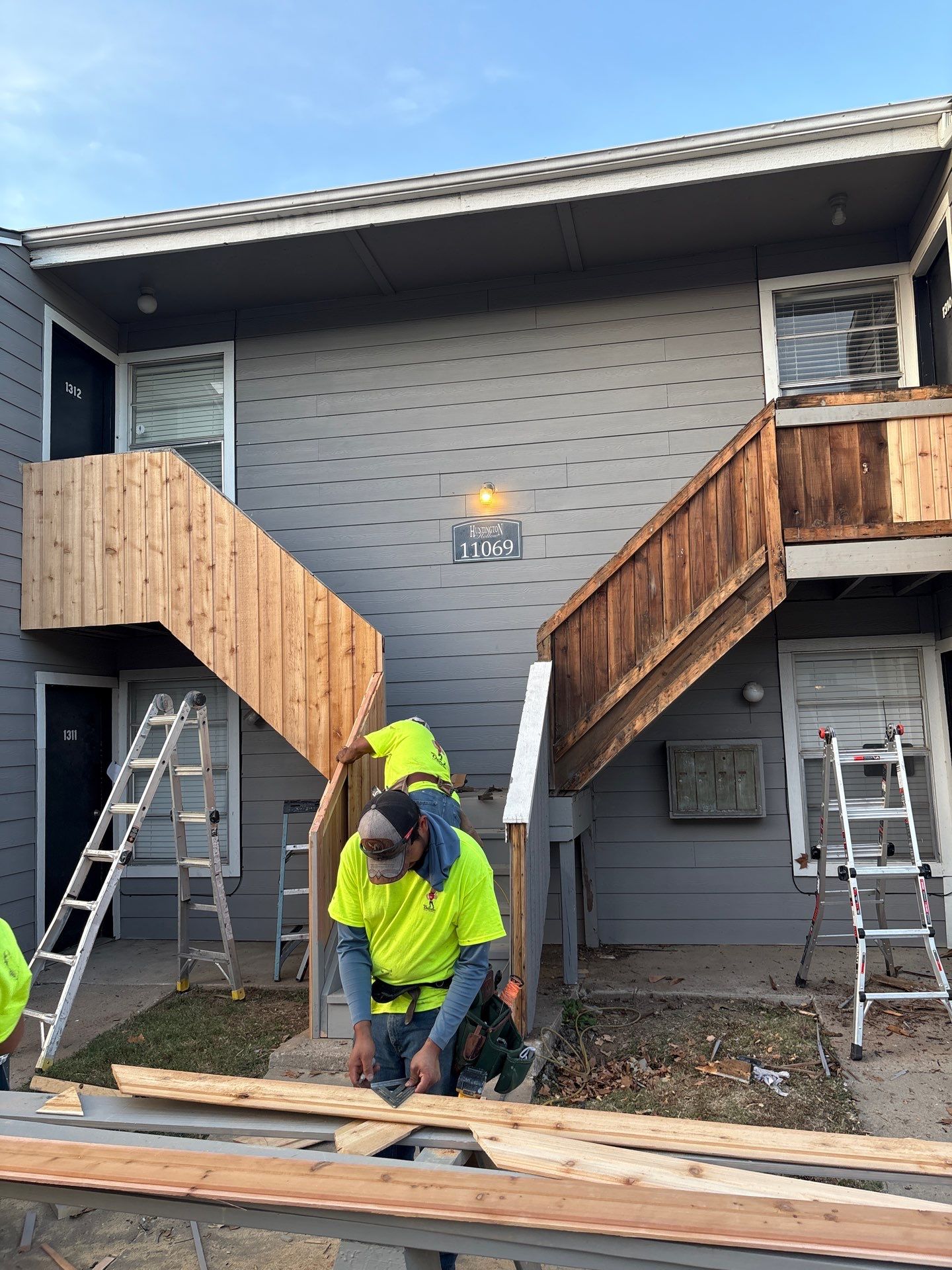 Stair Restoration Project in Tulsa by Decor Roofing & Restoration