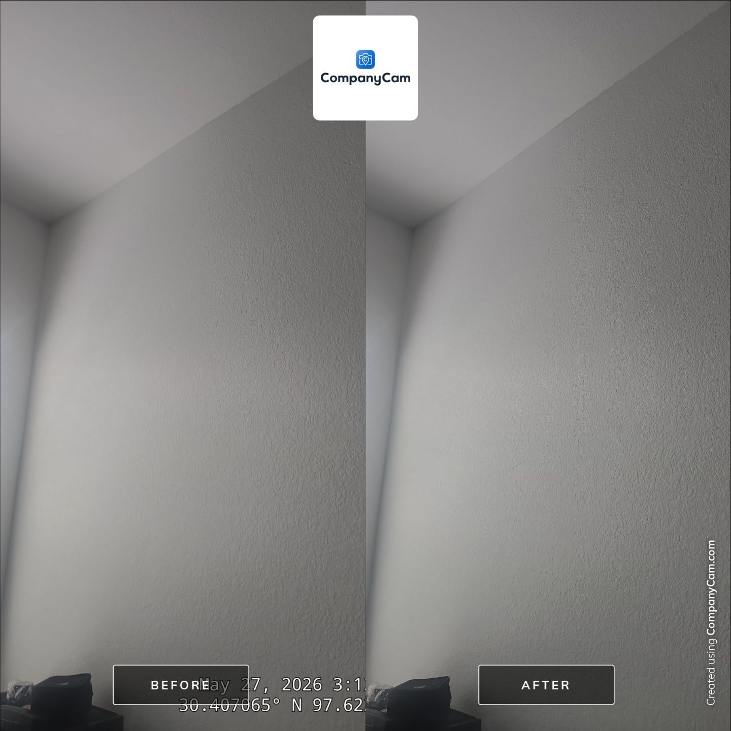 Residential Drywall Repair and Paint Maintenance in Pflugerville by CompanyCam Sales Demo