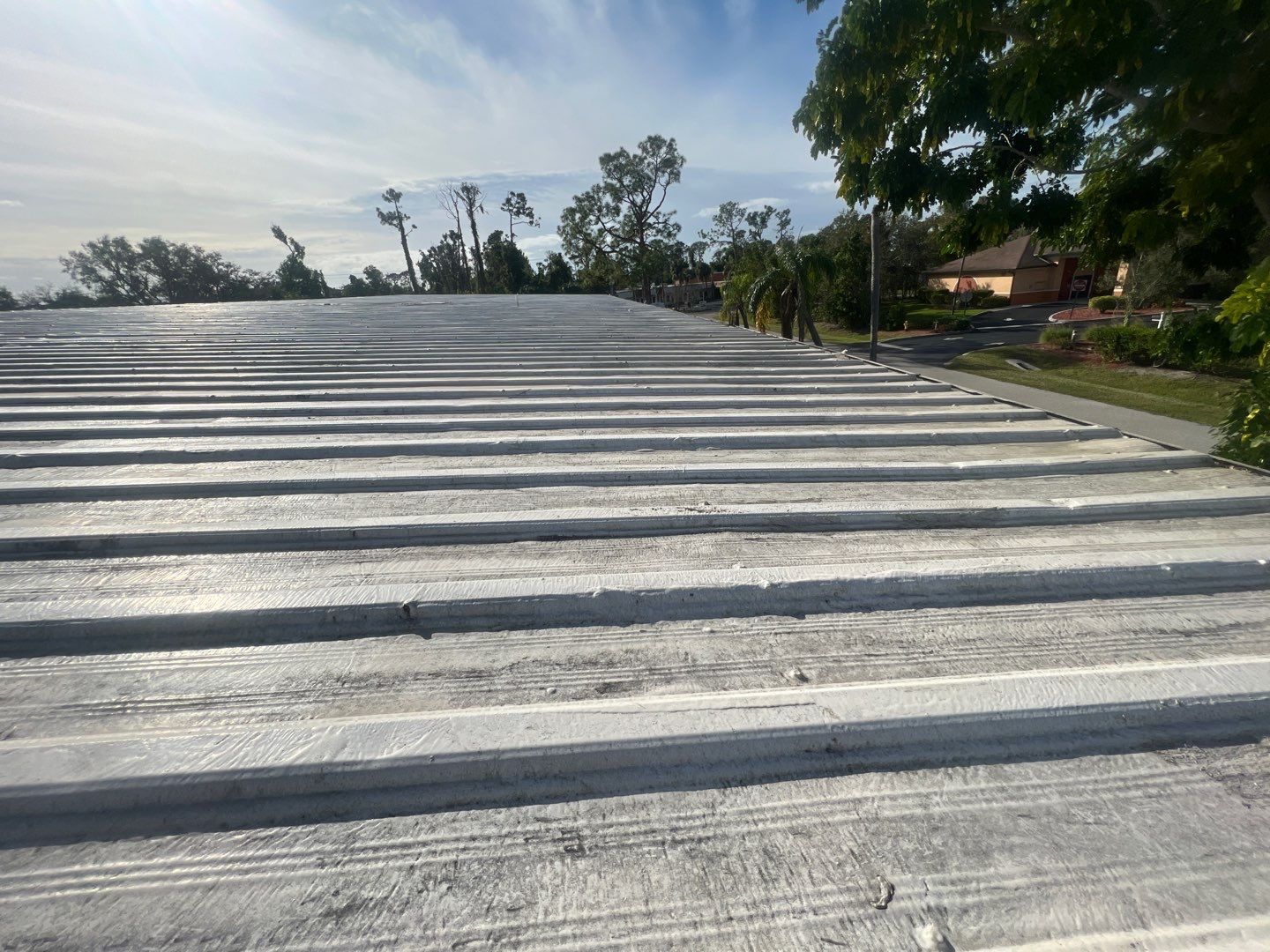 Commercial Building in Ft. Myers Roof Inspection by Four Peaks Roofing