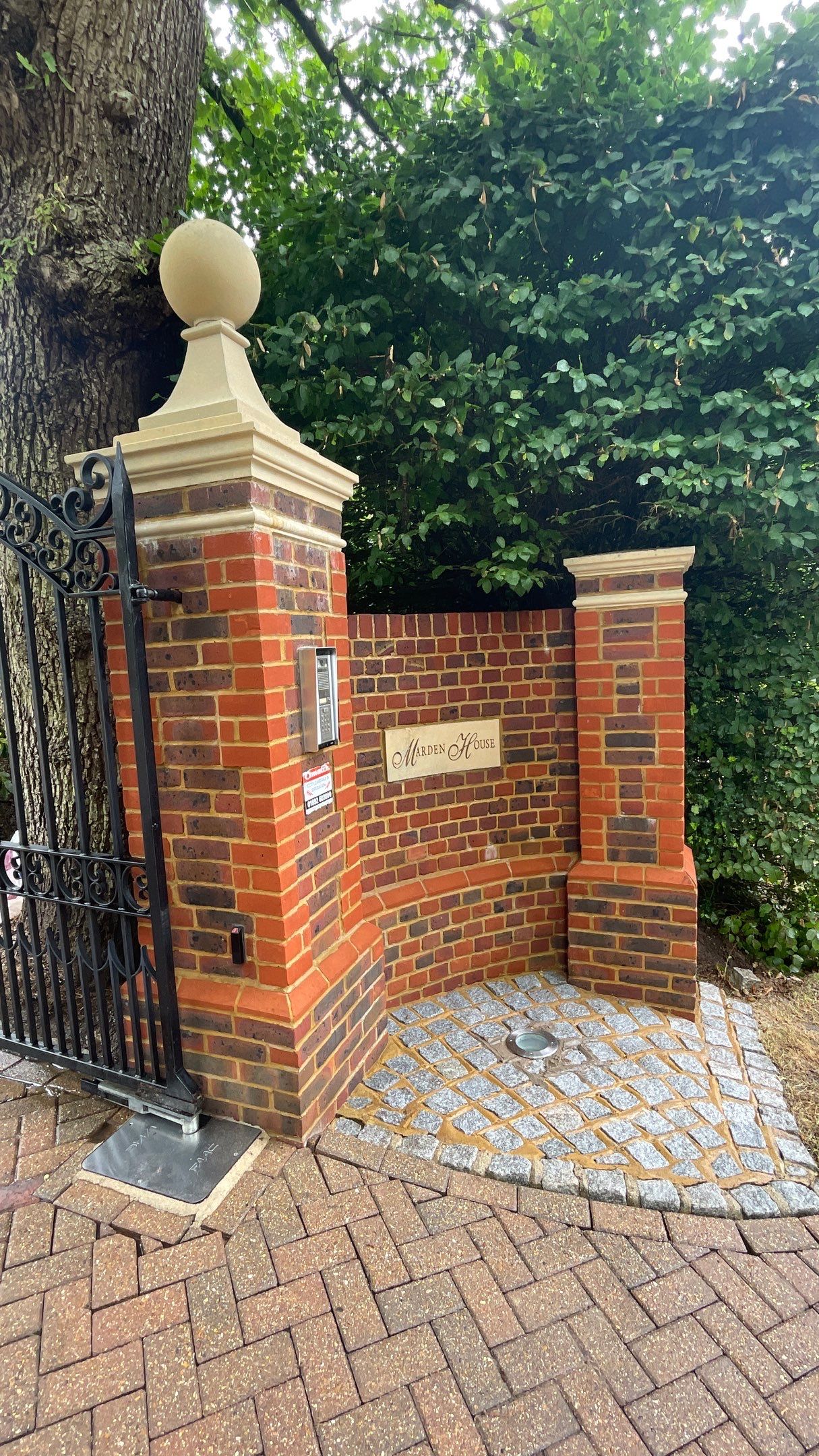 Driveway and Entrance clean using honda 21 ltr/min by Ges Exterior Cleaning ltd