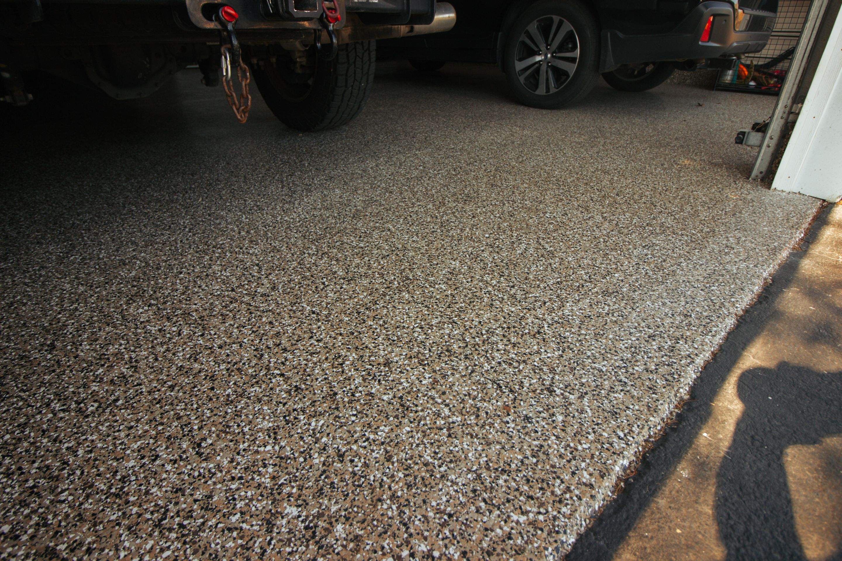 Garage Floor using Desert Sand by Your1DayFloor.com