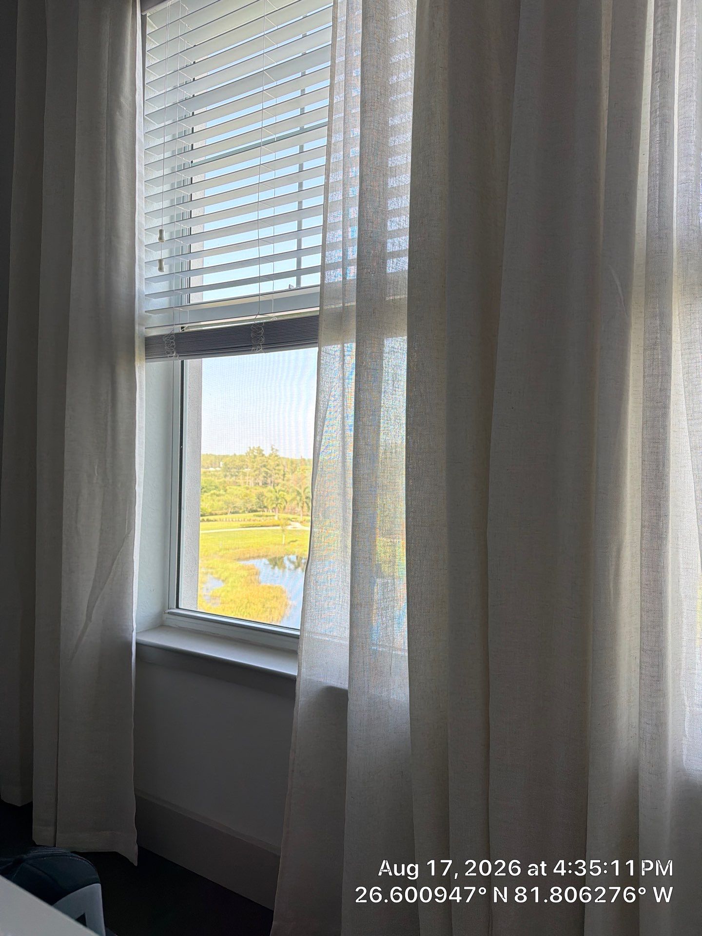 Custom Blind and Sheer Curtain Installation in Fort Myers by CompanyCam Sales Demo