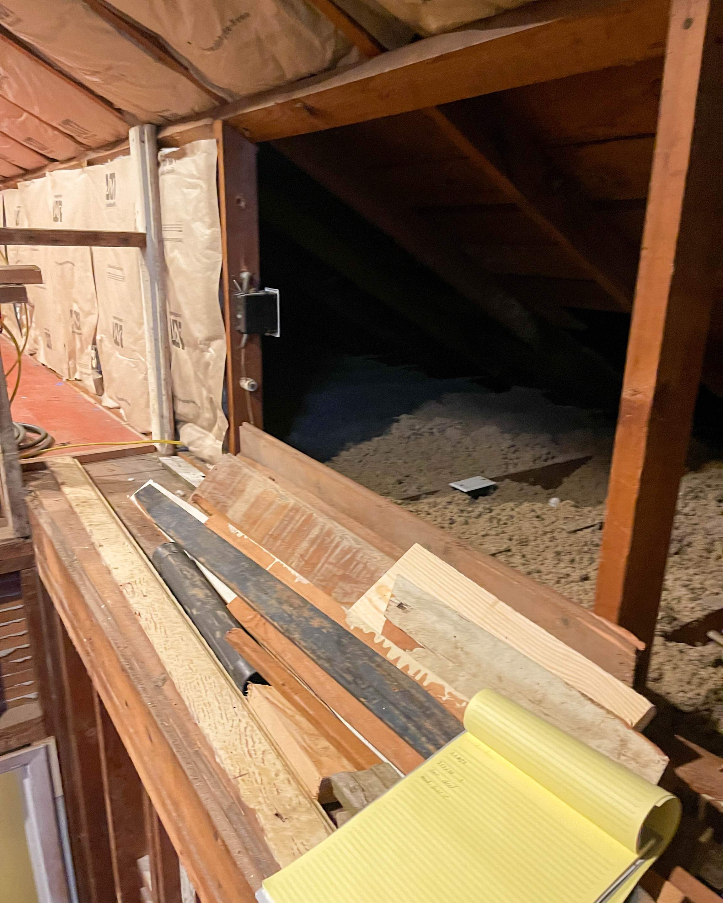 Attic Room Finished with Drywall by Villegas Remodeling, LLC