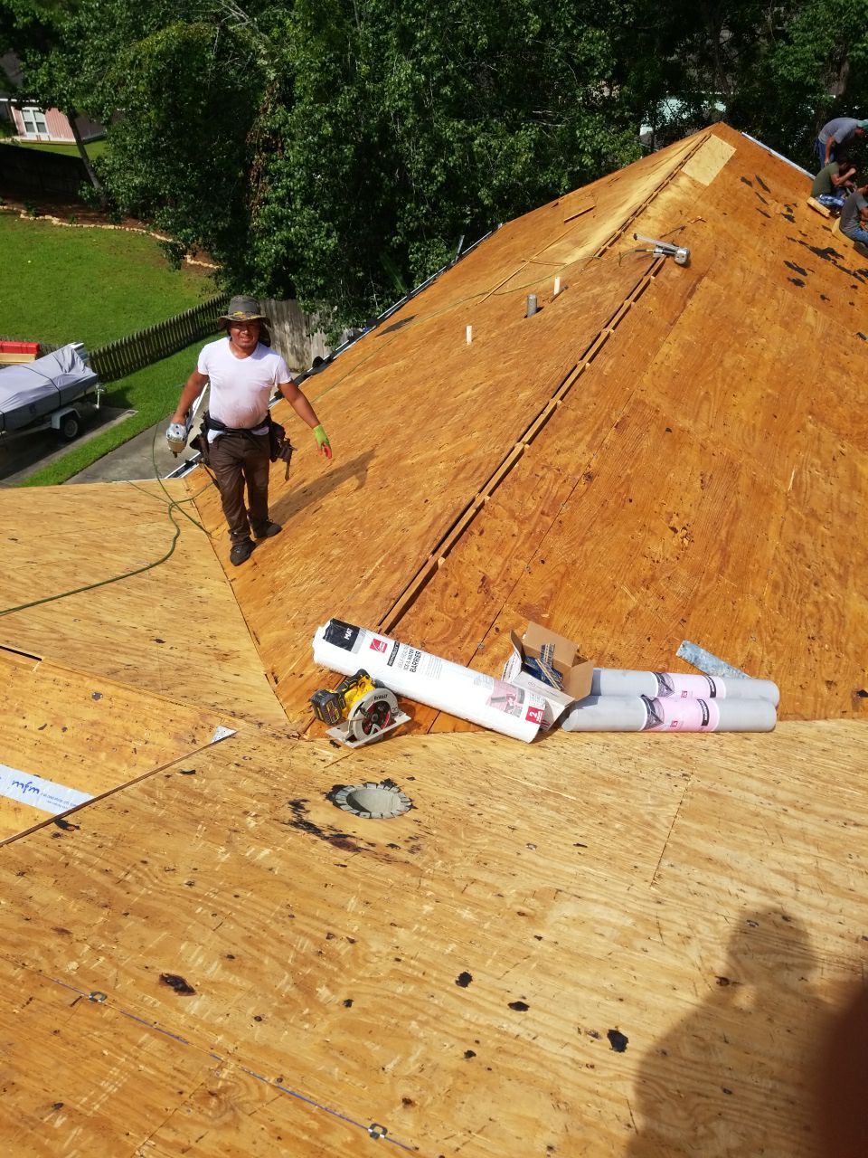 Residential Roofing Installation using Roof Replacement by American Roofing & Construction LLC