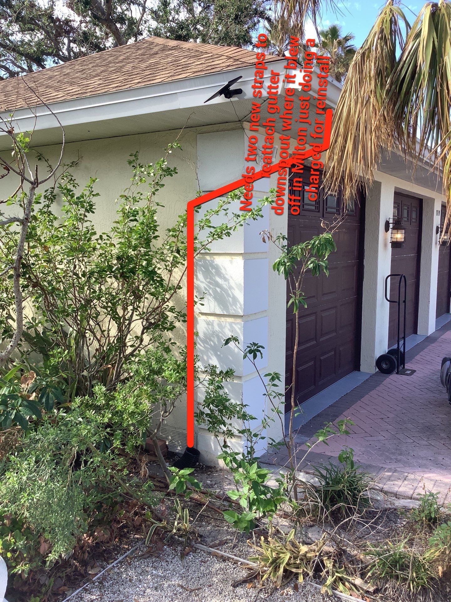 White K-Style Seamless Gutters in Sarasota FL by Gutter Professors