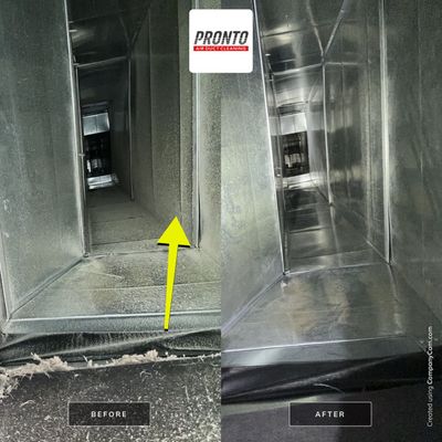 Air duct cleaning using Hypervac