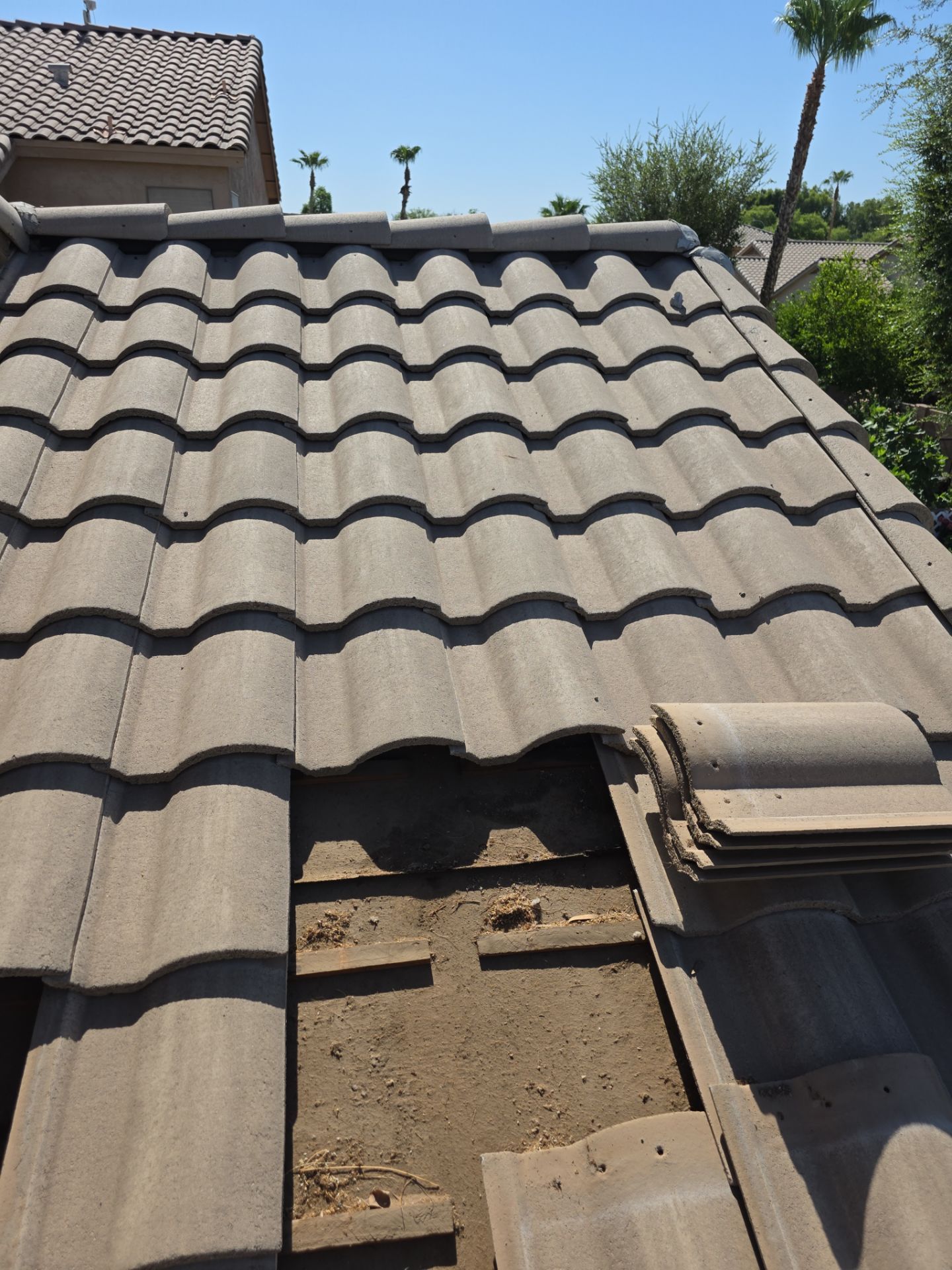 New tile reset for this beautiful home in Chandler by Weather-Tite Roofing