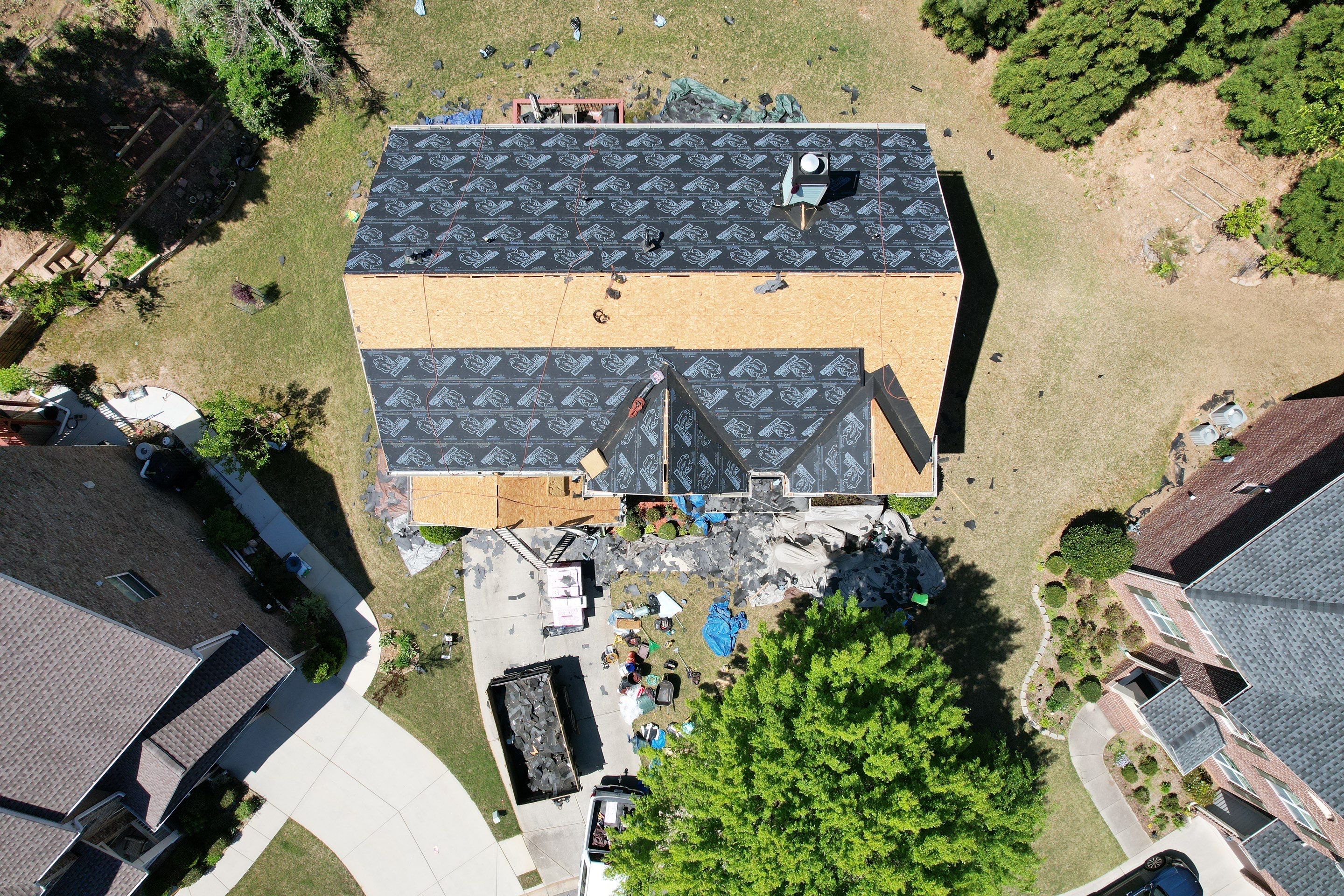Residential Roofing Installation using Owens Corning Onyx Black by Inspector Roofing and Restoration