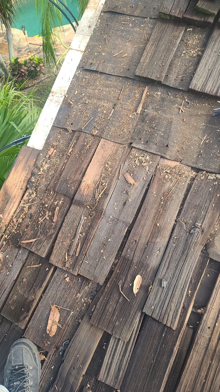 Wood Shake Repair using Wood Roof Shakes by Aastro Roofing