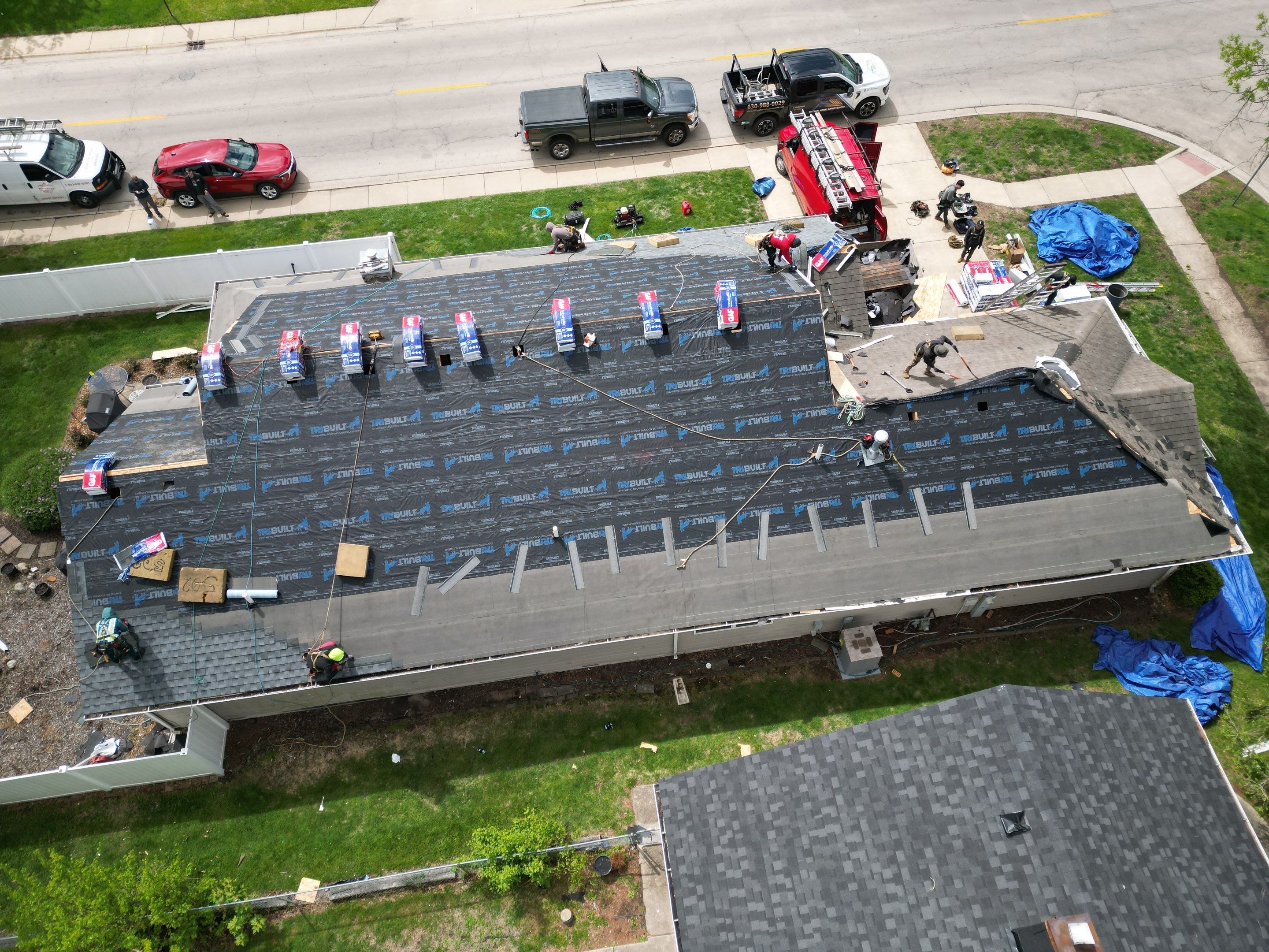 Roof replacement by Optimal Home Improvement 