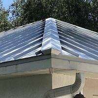 26ga 1.5" Mechanical Seam Mill Finish  by Total Roofing System The Metal Roof Experts