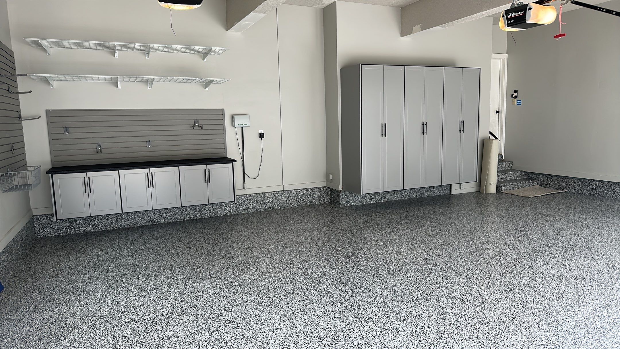 Julie H. upgraded her garage with our cabinets and wall storage options  by Banner Garage