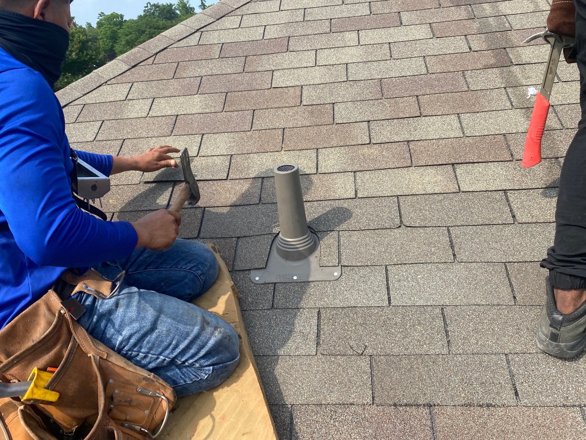 Hail Damage using Owen's Corning Duration (Lifetime) Shingles by Roof Repair Company