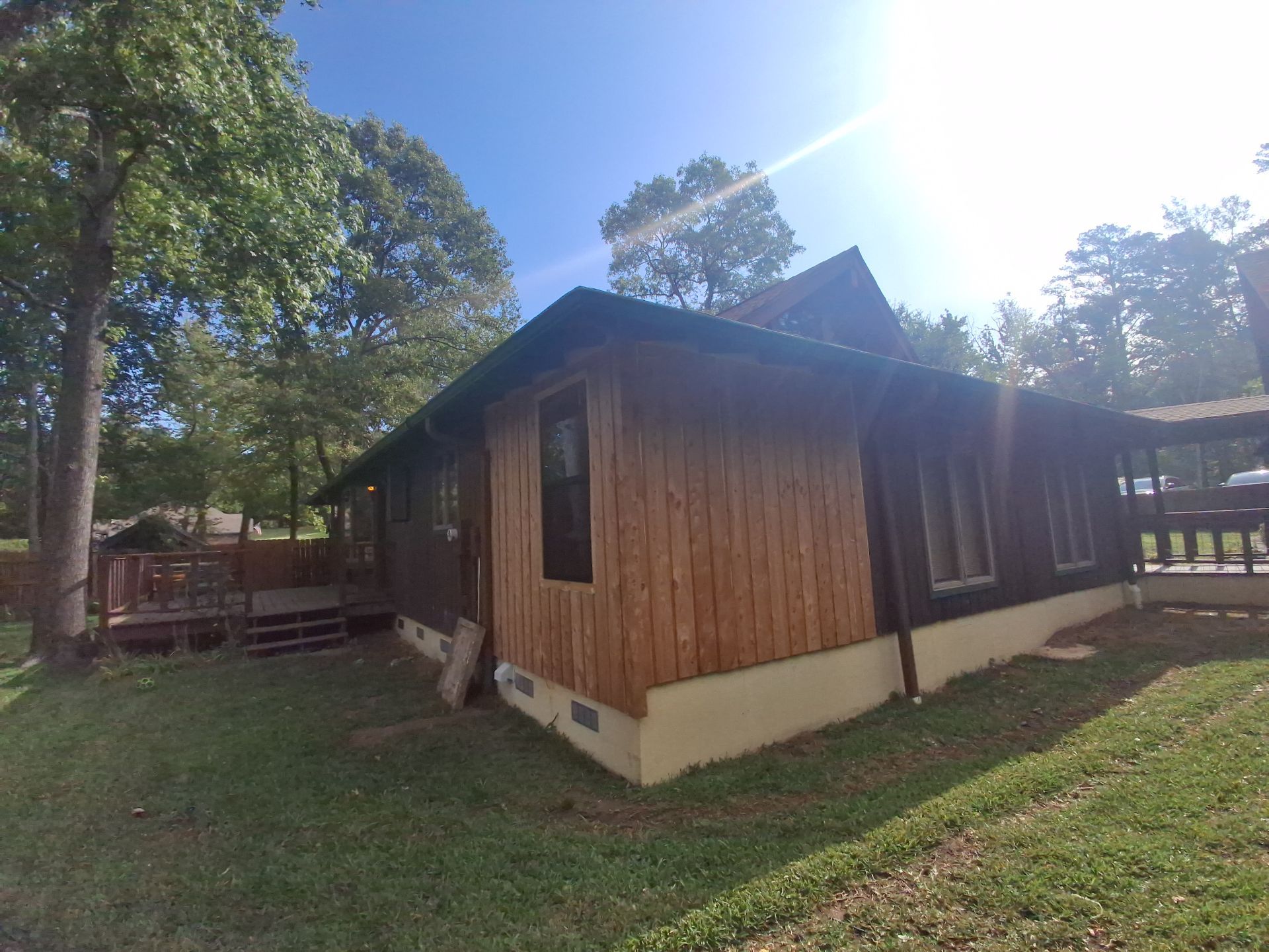 Careful Stain Work & Fresh Color on Unique Property Tyler, TX by Quality Coats Painting