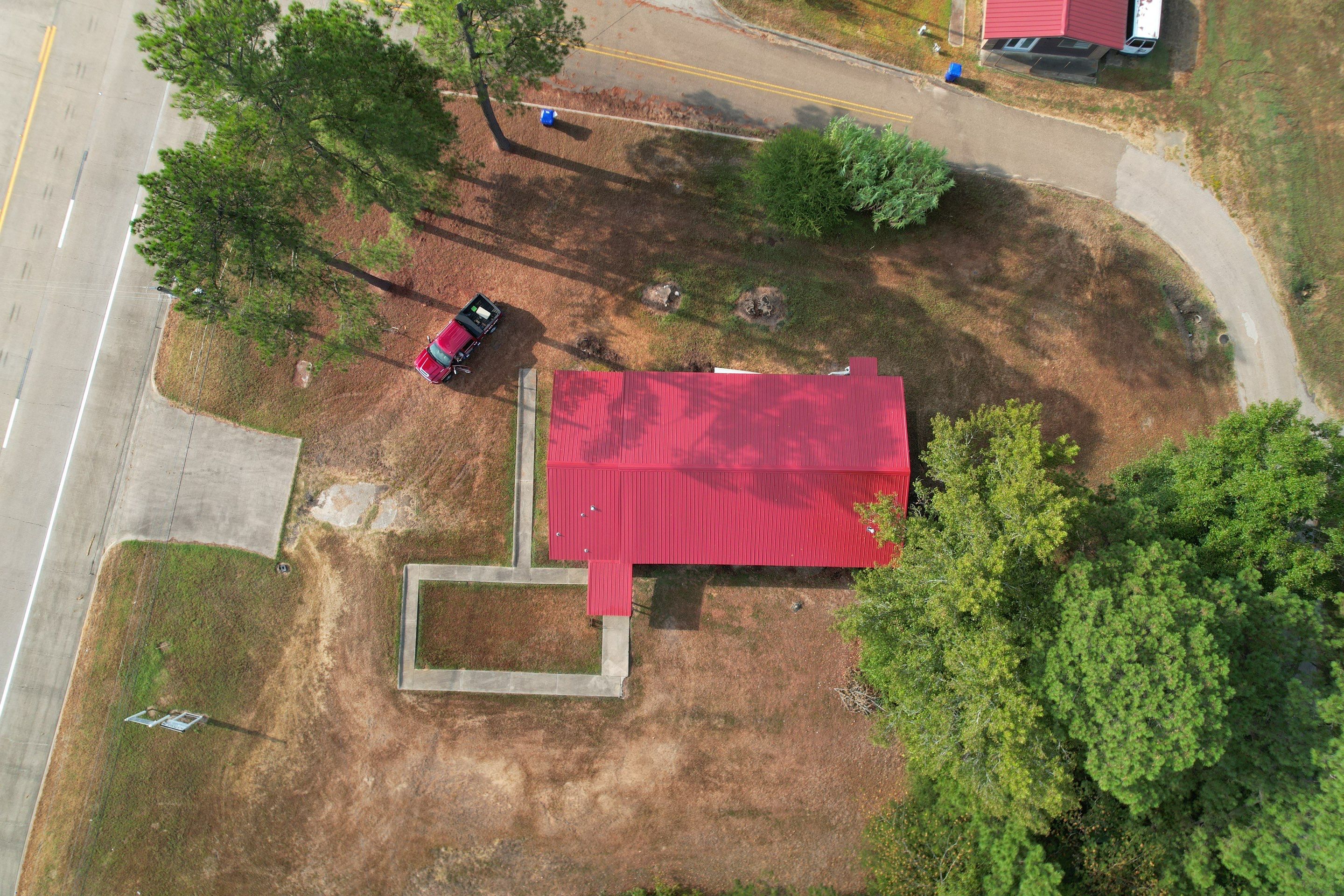 Commercial Metal Installation using Reed's Metals: 29 GA. Colored Commercial Panel by Hostetler Roofing