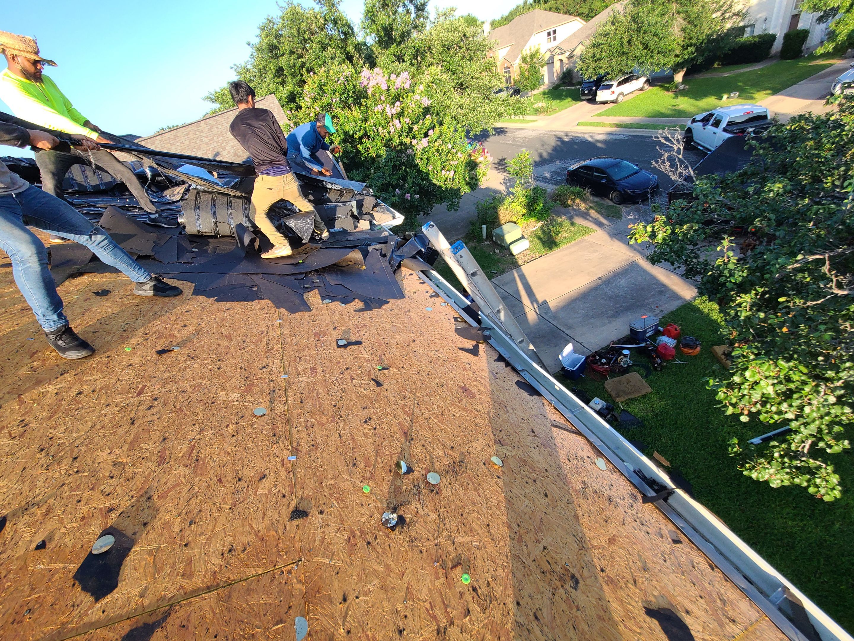 Architectural Shingle Roof Replacement and Sheathing Upgrades in Round Rock by Caliber Restoration LLC