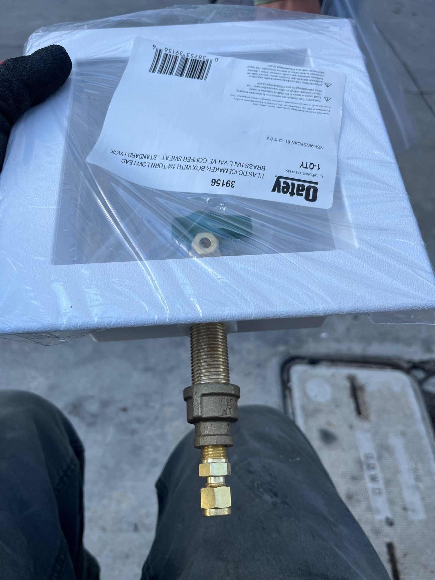 Ice Maker Outlet Box Installation and Water Line Connection and Piping. by Us Plumbing