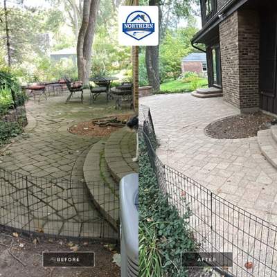 Brick paver clean, sand and seal.  using Surebond SB-1300