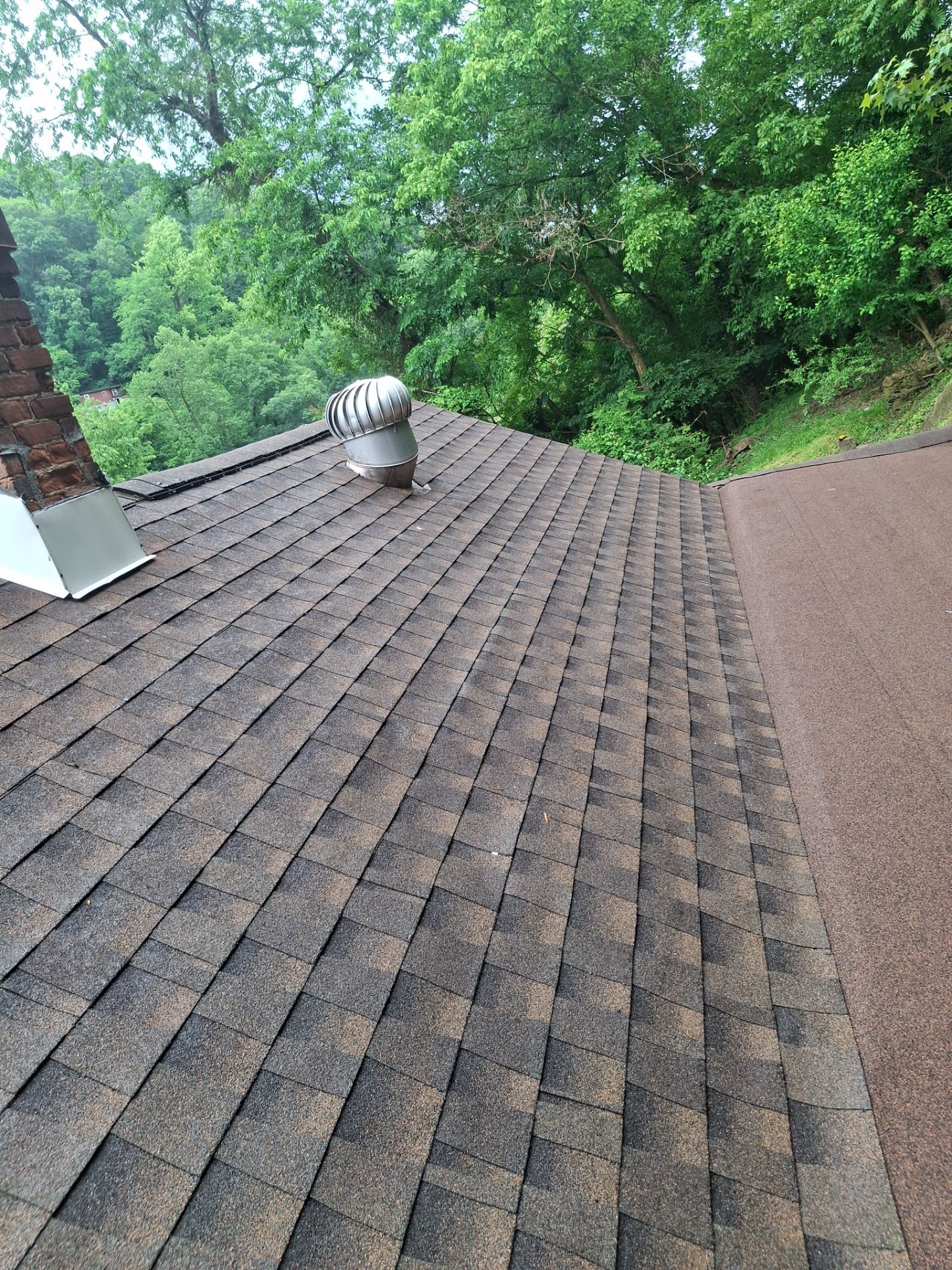 Residential Roofing Installation using GAF Timberline HDZ Barkwood by Rainstoppers Roofing