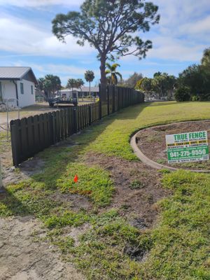 Bronze Metal Privacy Fence in Port Charlotte