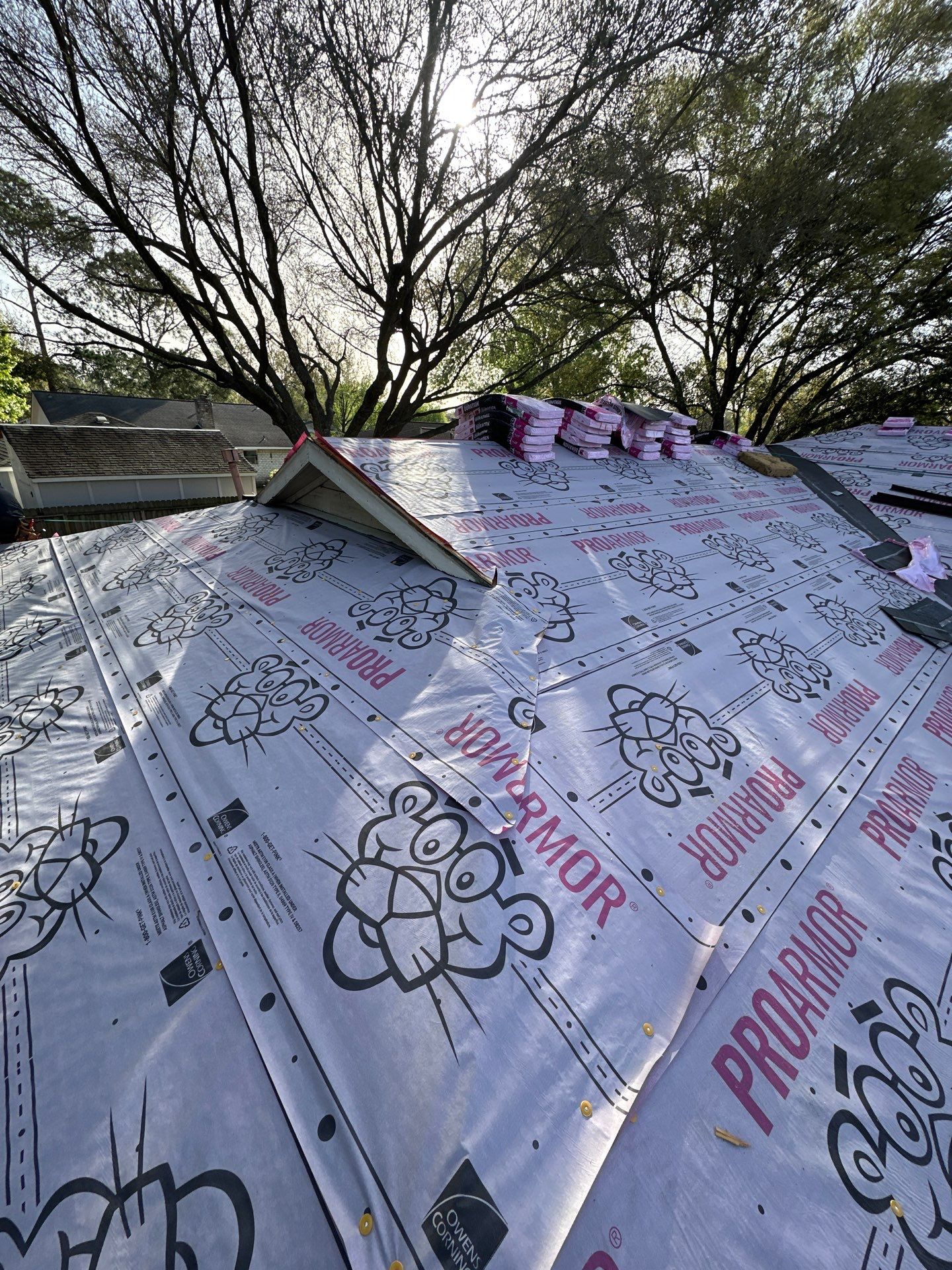 Project in Houston by Motion Roofing
