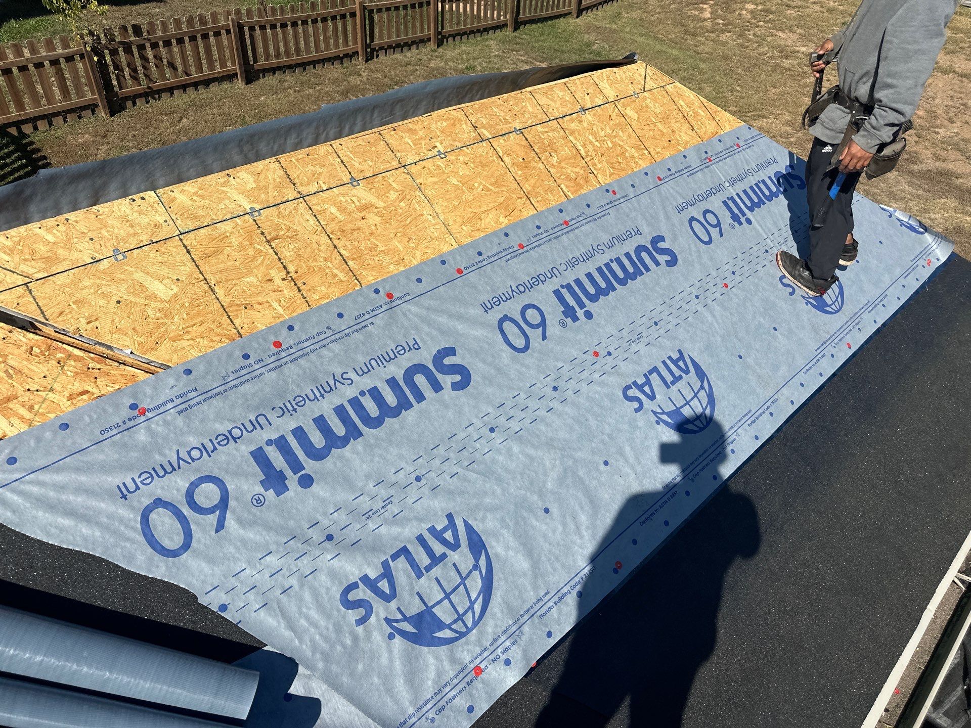 Residential Roofing + Downspouts & Gutter Guards Install  by Titan Commercial & Residential Roofing 