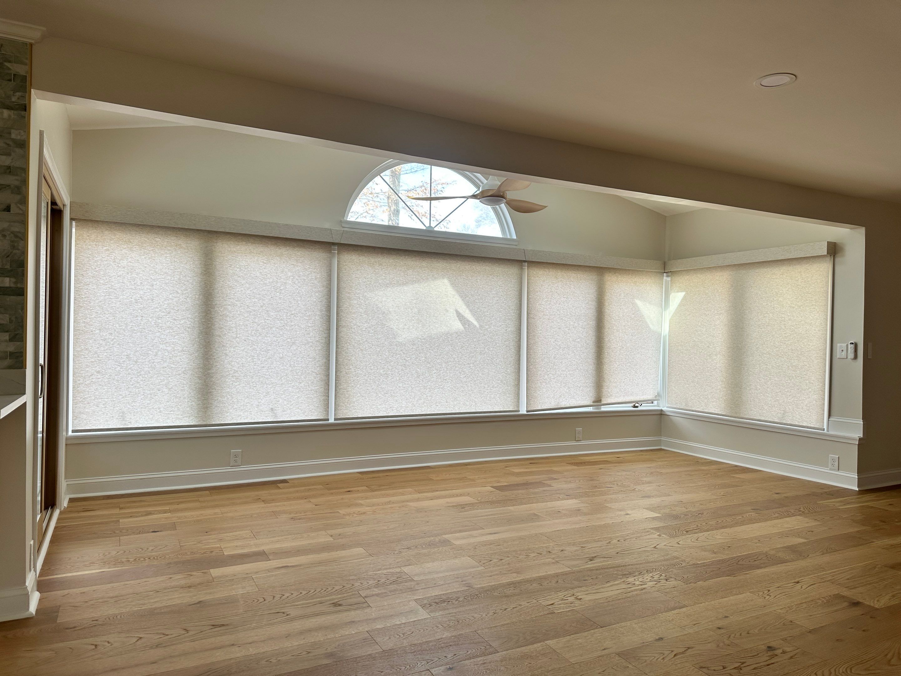 Roller Shade and Faux Wood Blind Installation - Dunkirk by Southern Maryland Custom Blinds