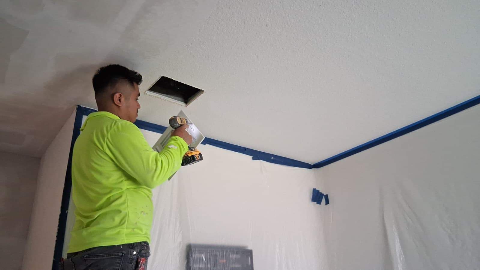 Austin Roofing Replacement with Sheathing Repair and Interior Restoration by Caliber Restoration LLC