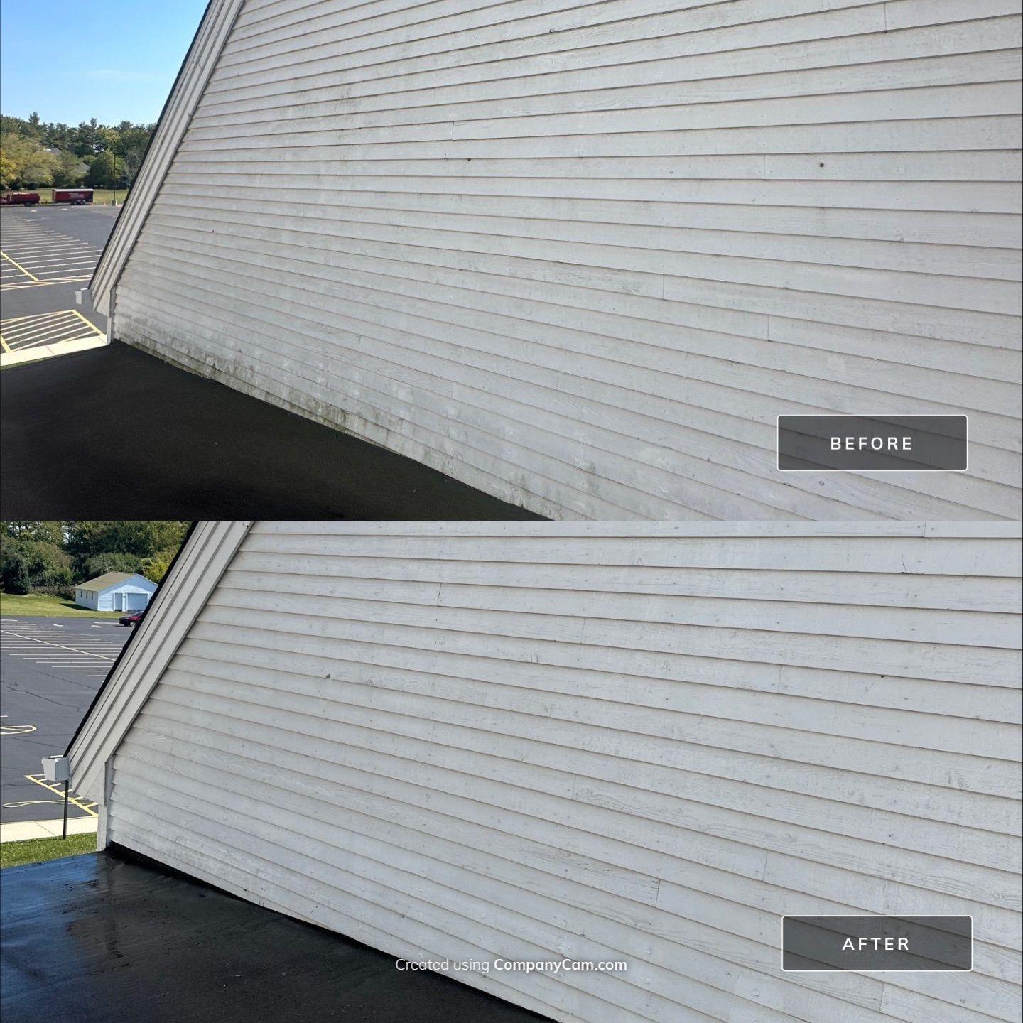 Chain of Lakes Community Bible Church Exterior Wash by Simmons Power & Soft Washing