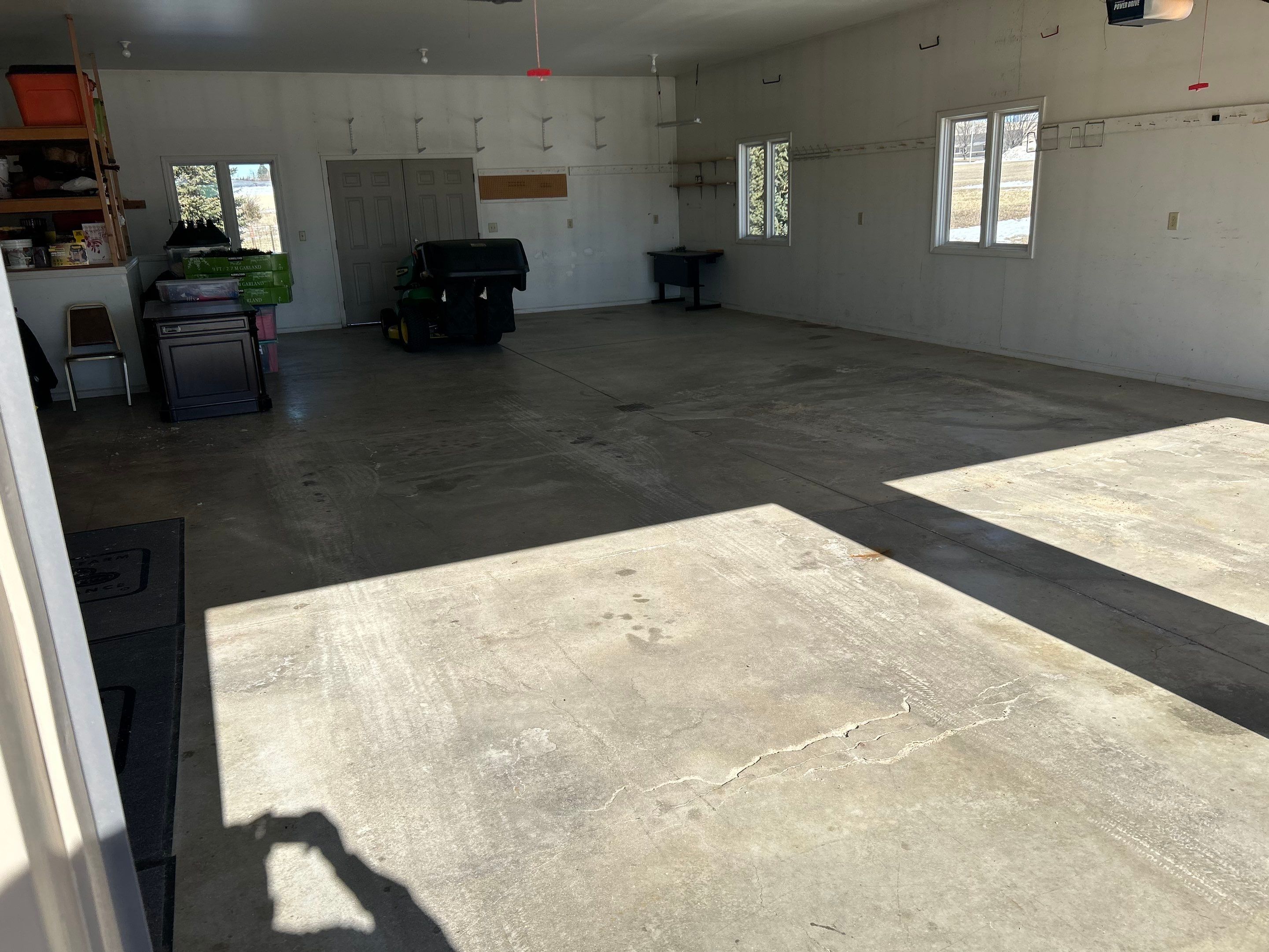 Garage using Slate Stone by Select Painting, Coatings & Garage Cabinets