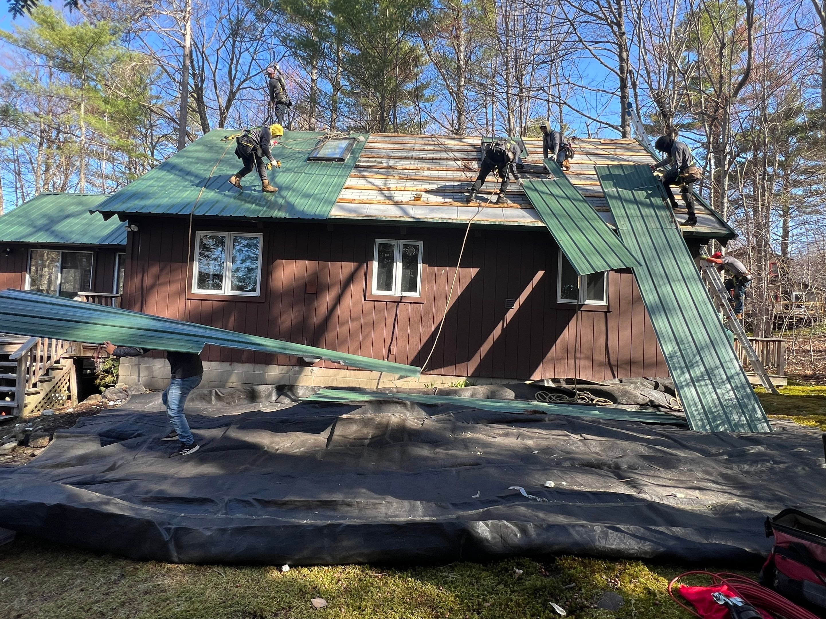 Metal Roof In Moultonborough, NH by Tall pine roofing