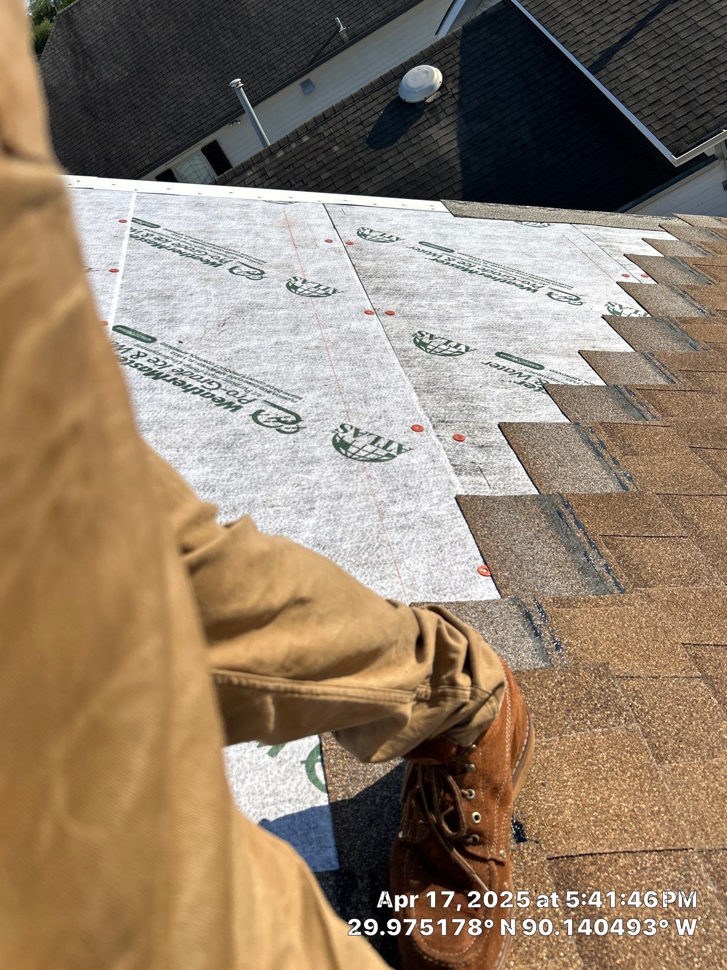 Project in Metairie by Robertson Roofing & Siding Inc
