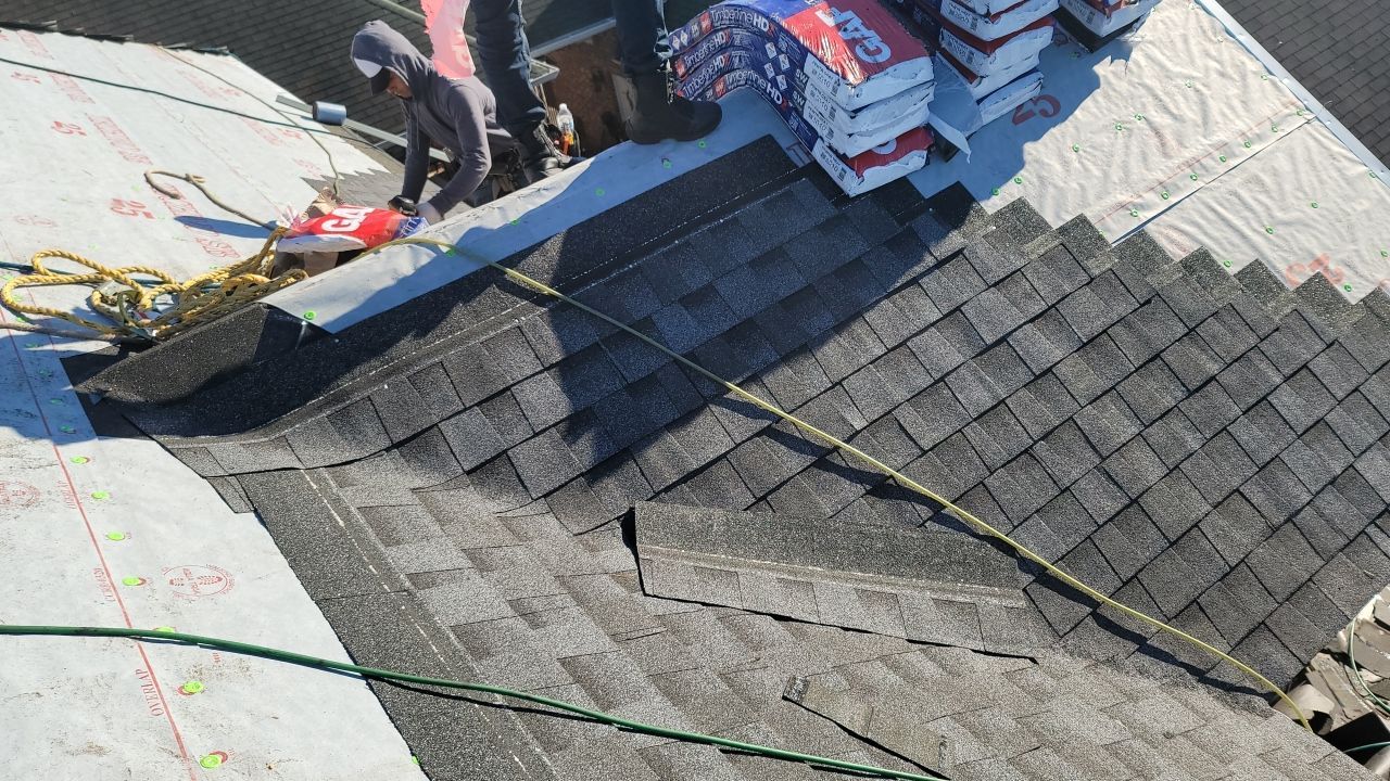 Residential Roofing Installation using Roof Replacement by American Roofing & Construction LLC