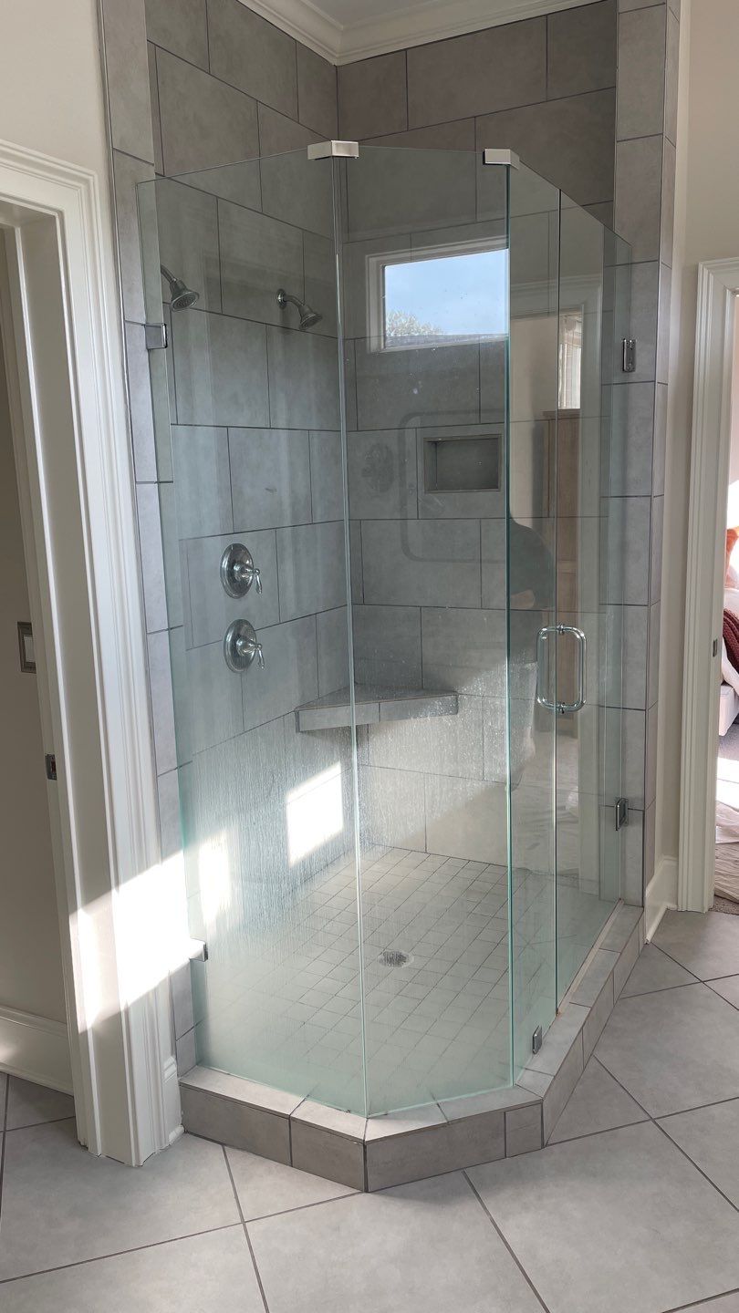 Glamorous Tile Shower Remodel by Footprints Floors of East Atlanta
