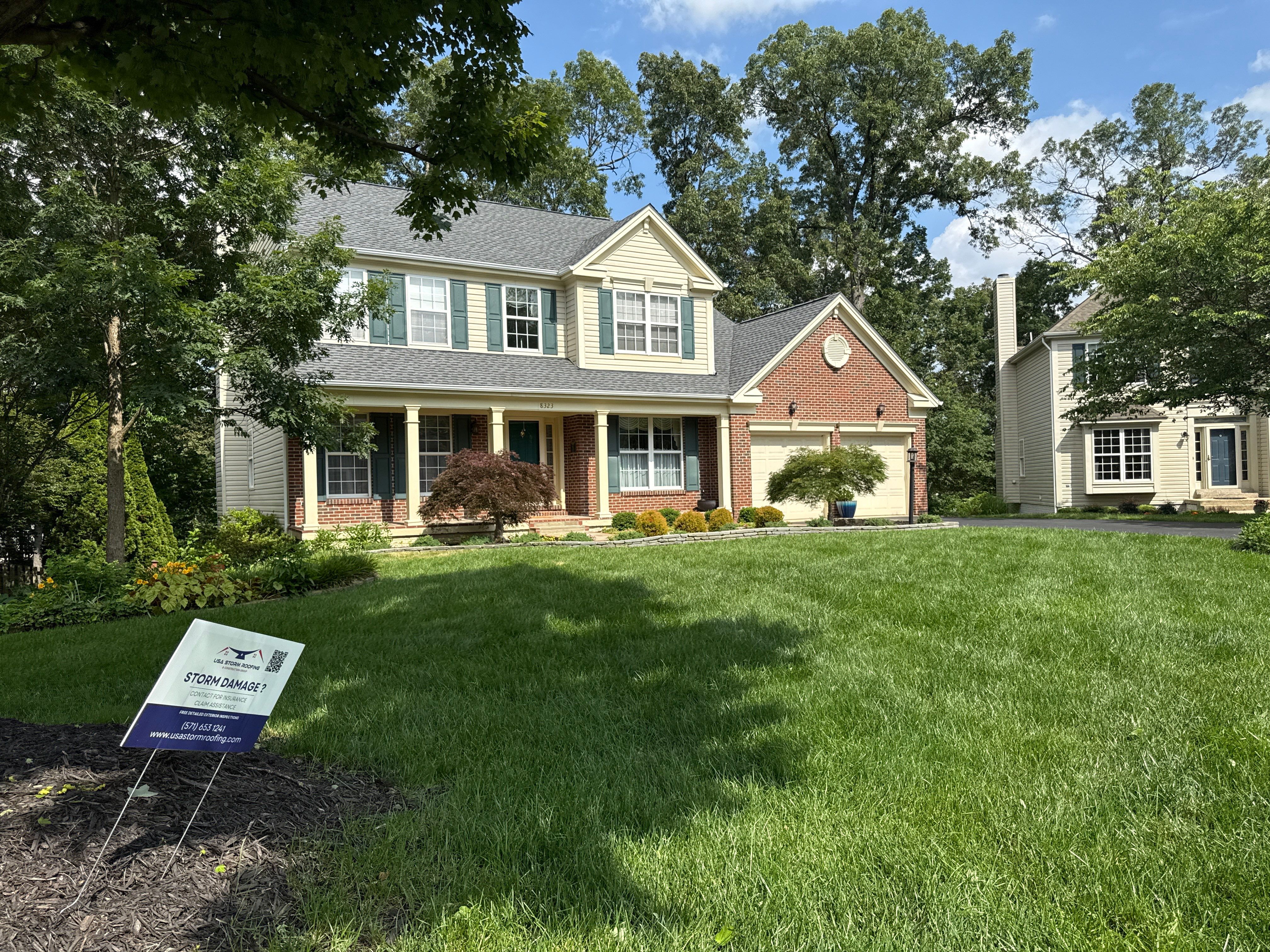 Hail Damage Roof Replacement-GAF UHDZ Pewter Grey by USA Storm Roofing and Construction Group