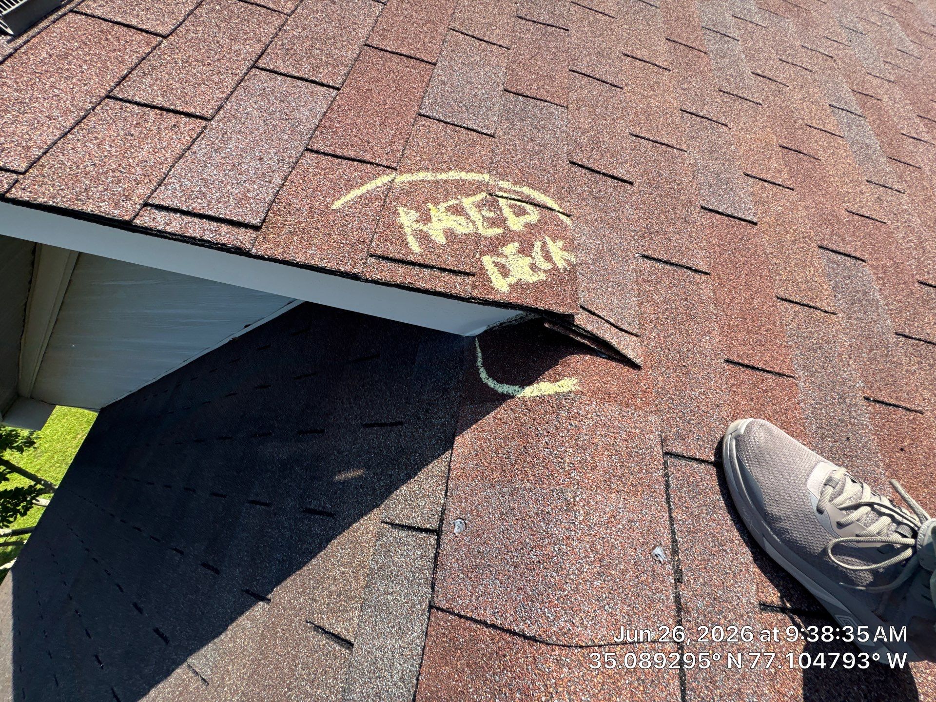 Professional Roof Inspection Report for Real Estate Transaction in New Bern by North Carolina Roofs