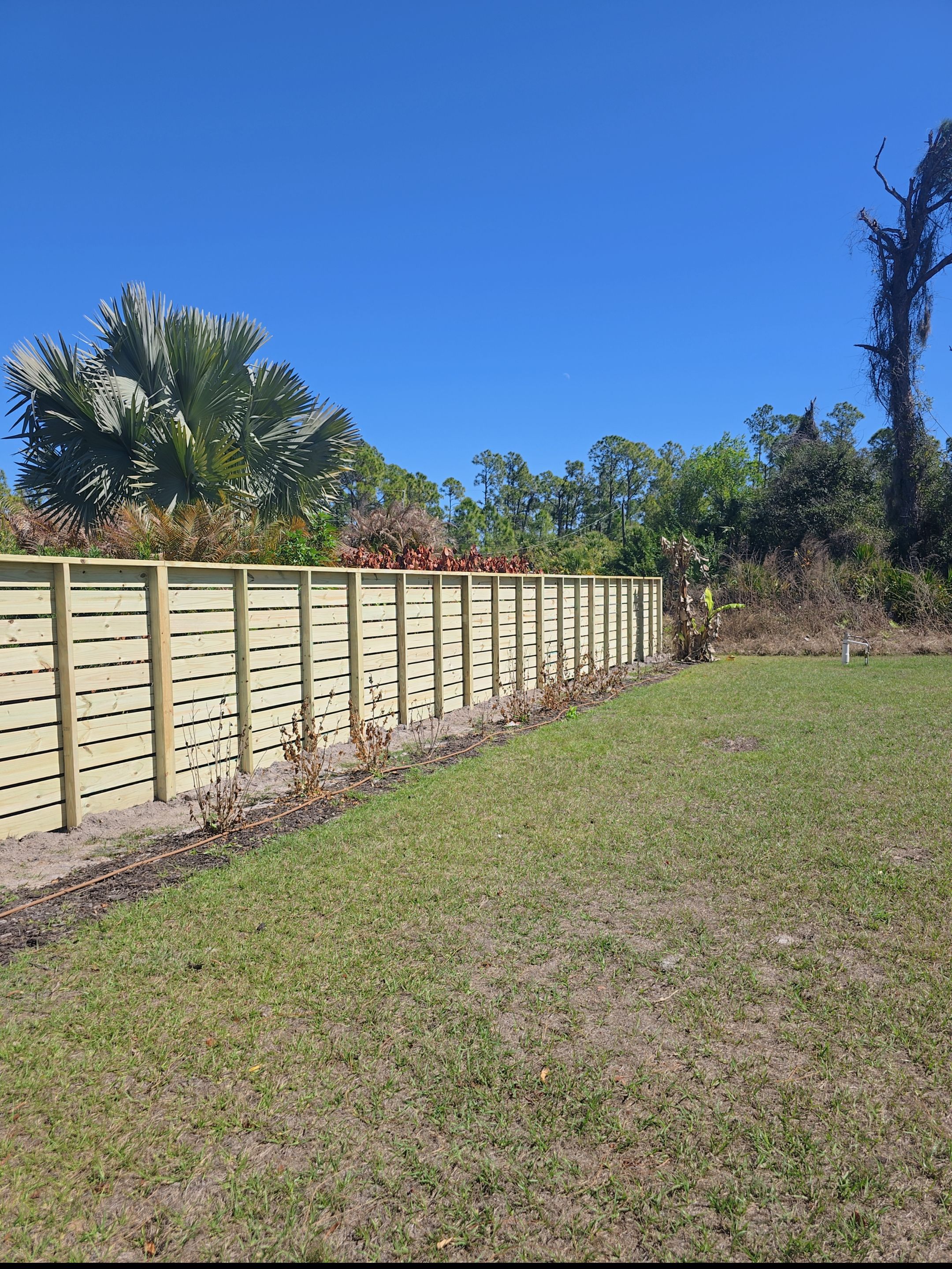 Horizontal Wood Fence in North Port by True Fence LLC
