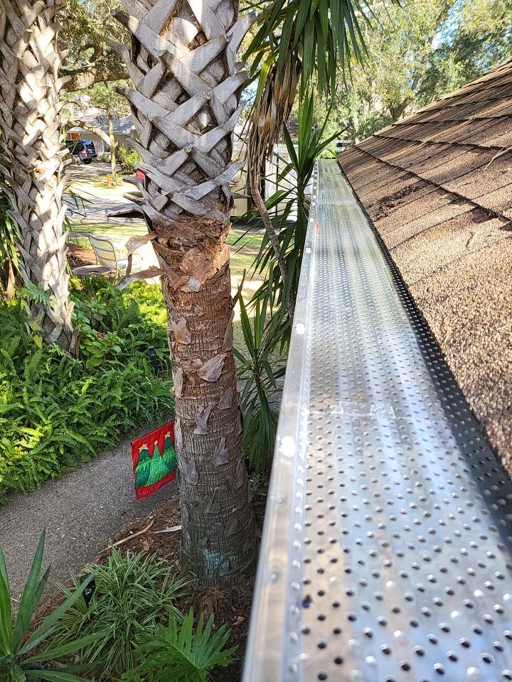 Seamless Gutter Installation using K-Style Seamless Gutters and LeafBlaster Pro Gutter Guards by Gutter Professors