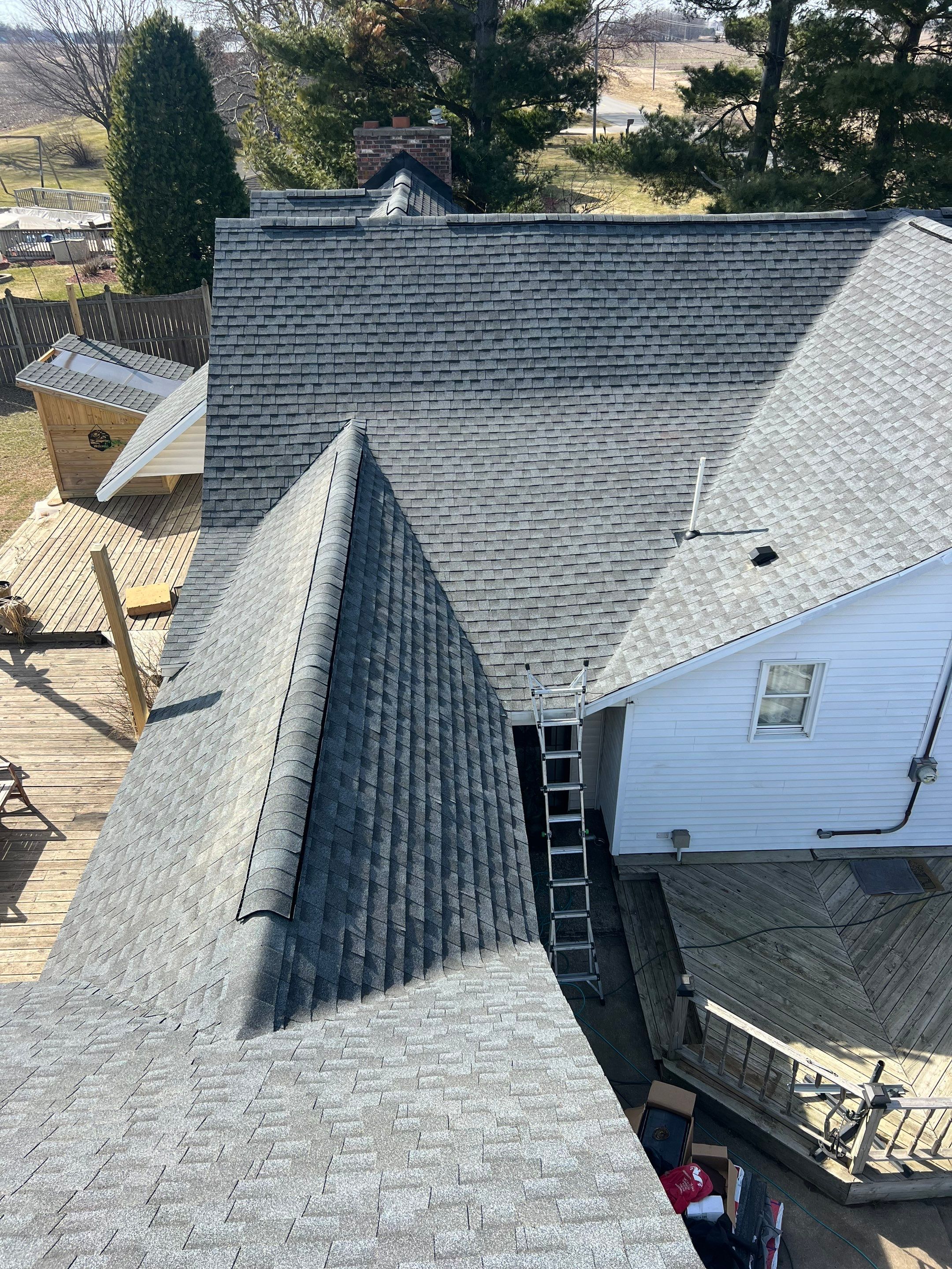 Residential Roofing Installation using GAF TIMBERLINE HDZ Pewter Gray by Avalon Roofing and Exteriors