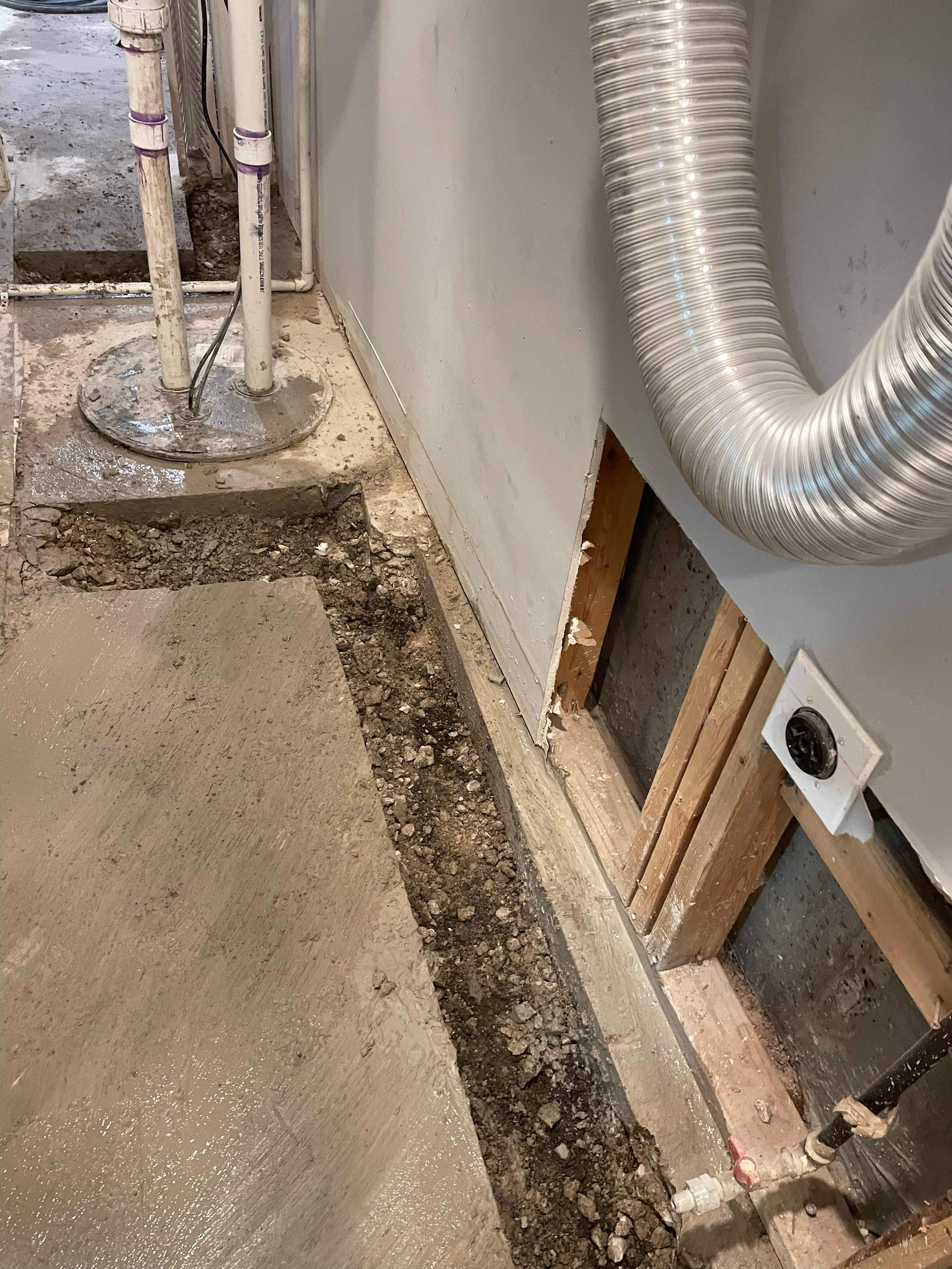Complete Interior Basement Waterproofing by Allied Water Services
