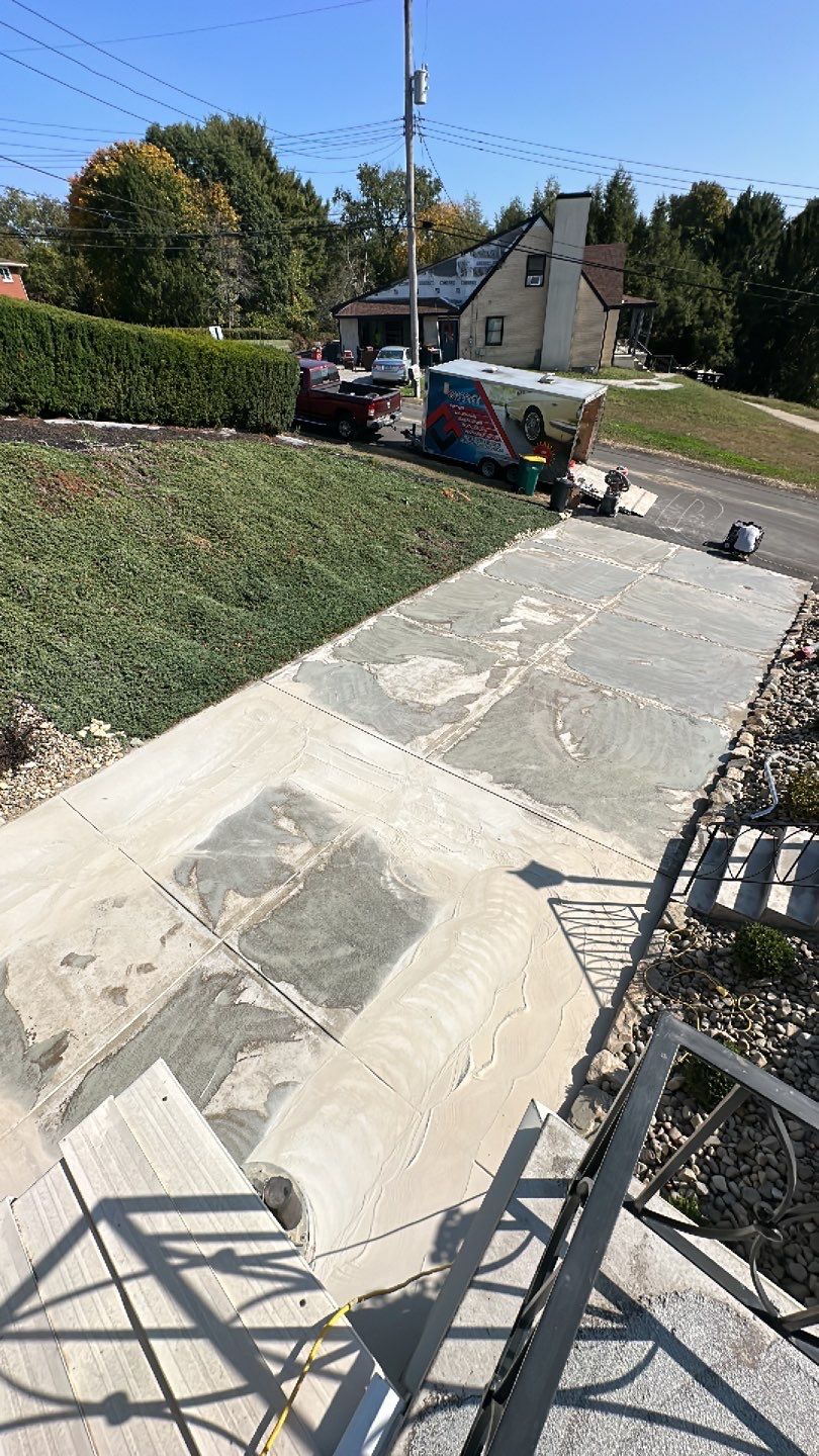 Driveway + Porch + Steps + Walkway Project in Robinson by Floors in a Day, Inc