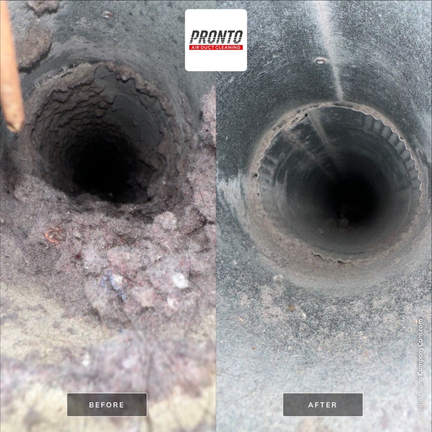 Air duct cleaning using Hypervac by Pronto Air Duct Cleaning