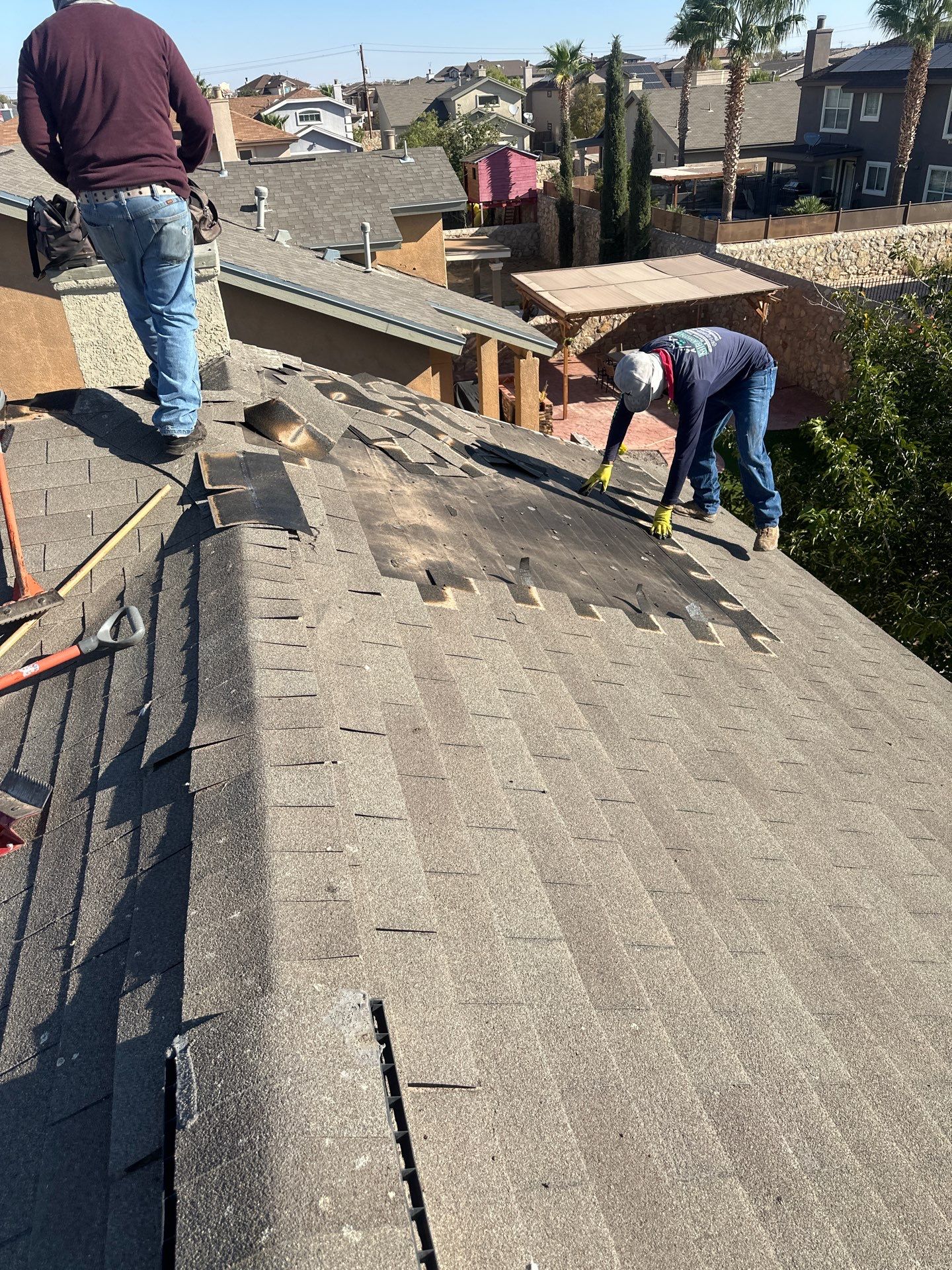 Shingle roof restoration by SPF Services 