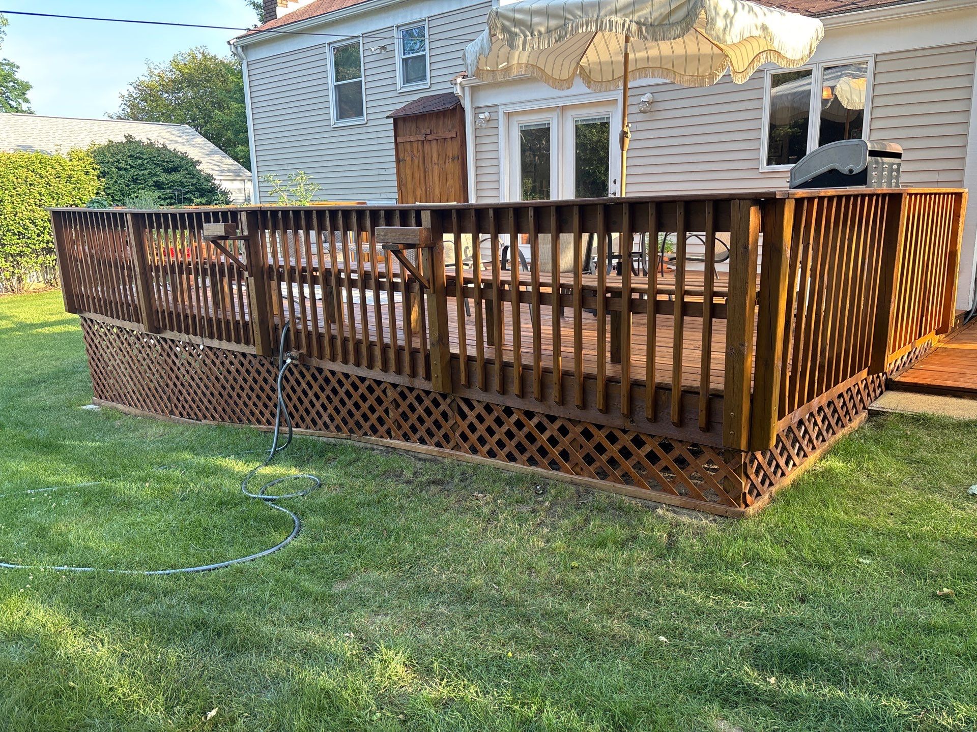 Deck Wash & Stain Transformation | Spring Lake, Michigan by Gordon Painting
