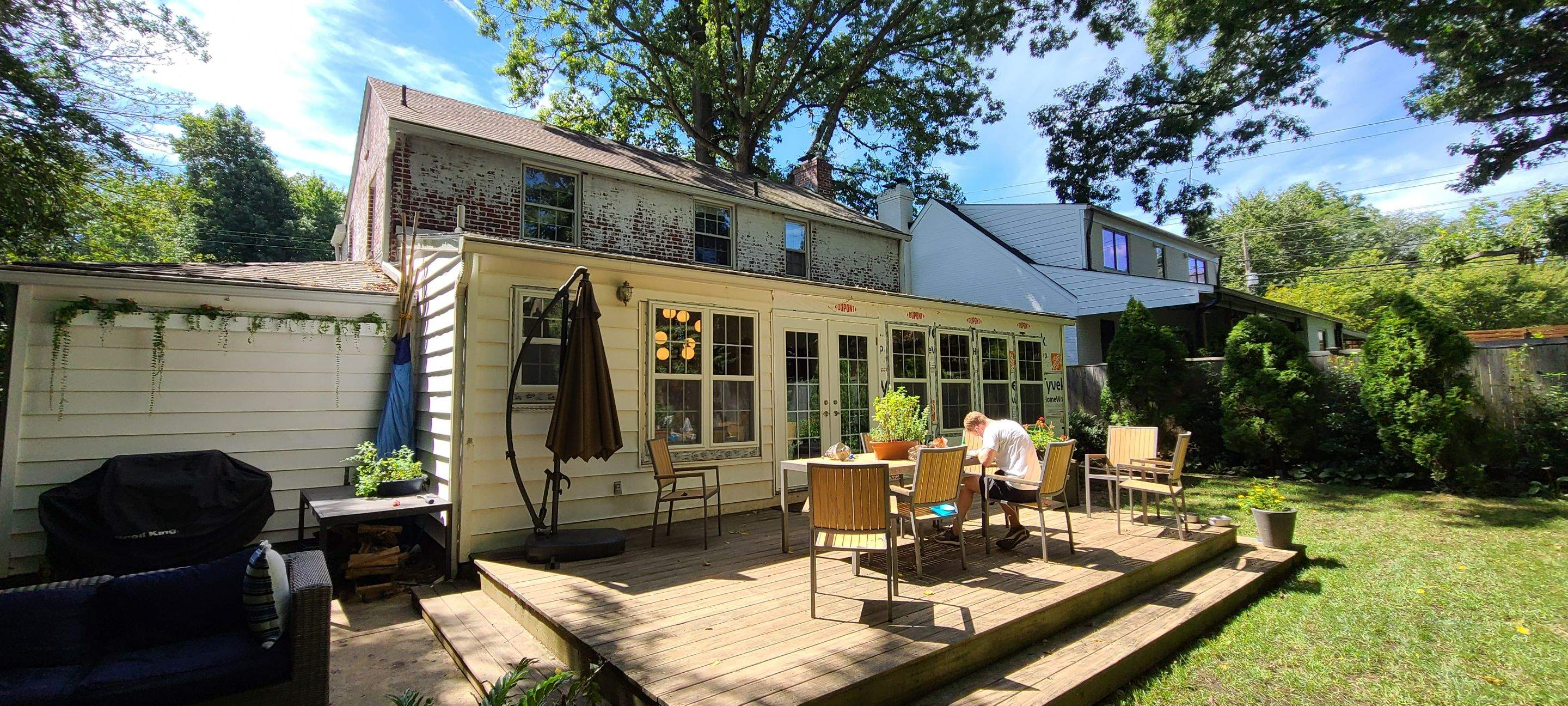 James Hardie porch siding install with custom PVC Trim by Window Depot of Annapolis